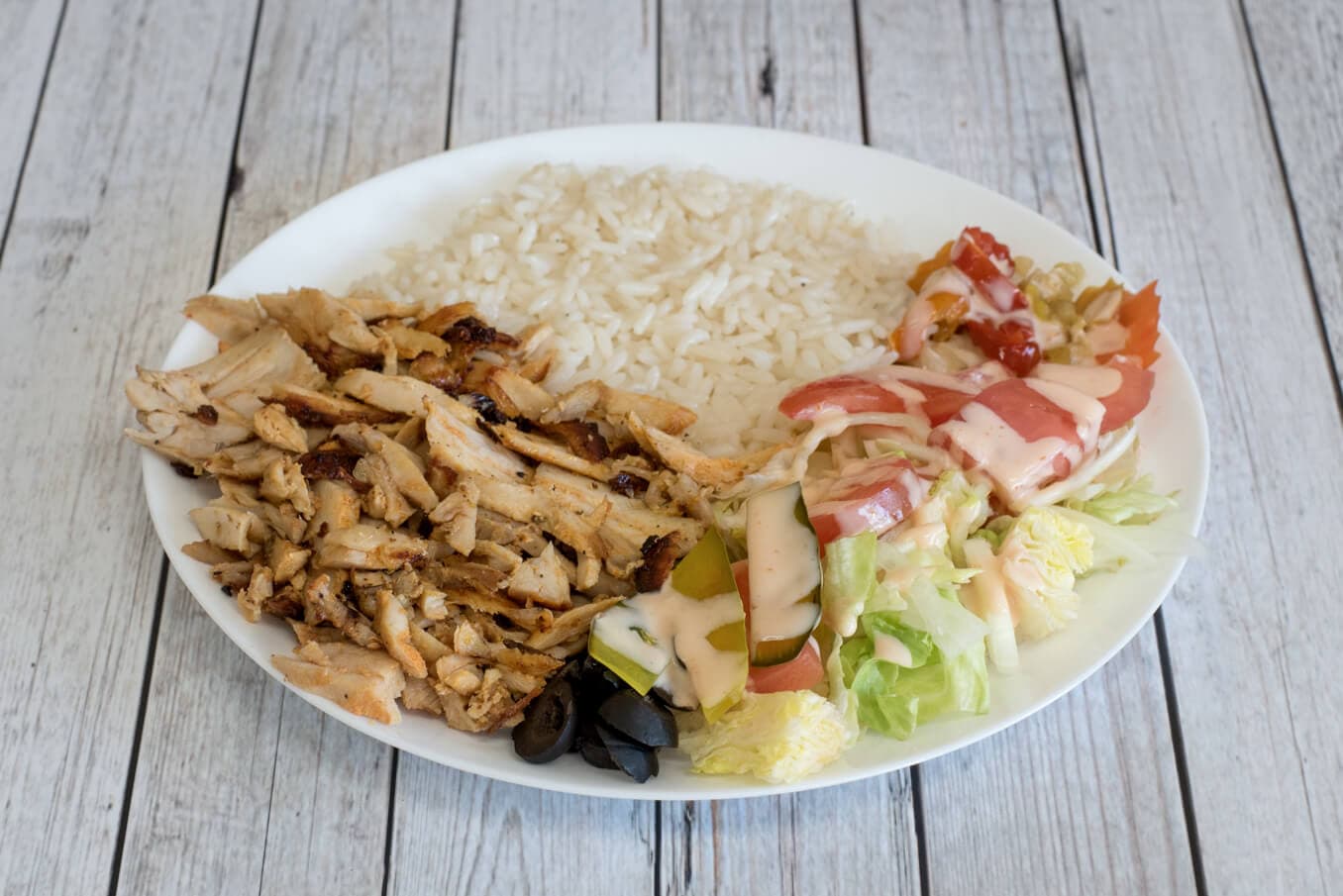Poulet barbecue et Kafta