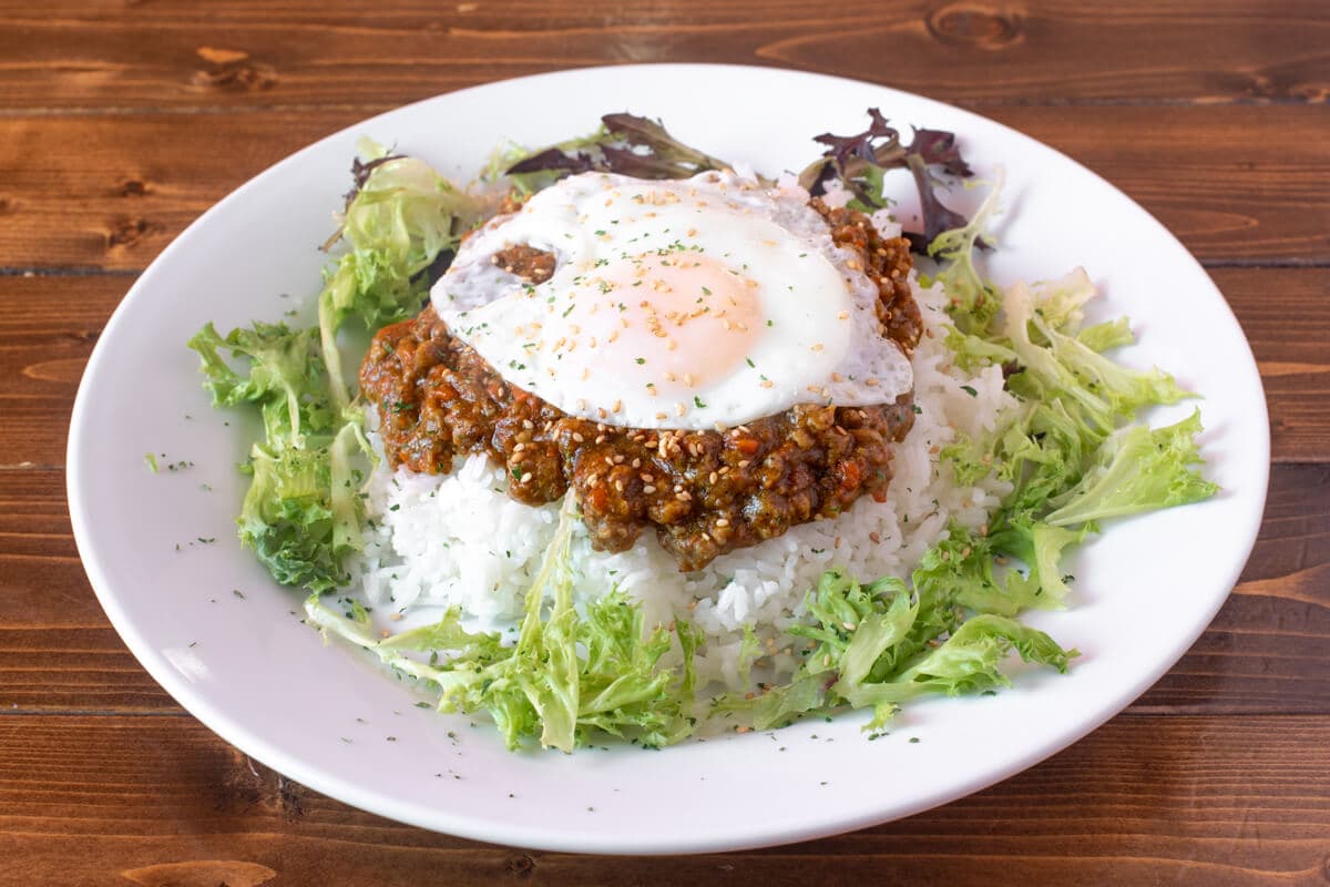 Keema Curry with Fried Egg