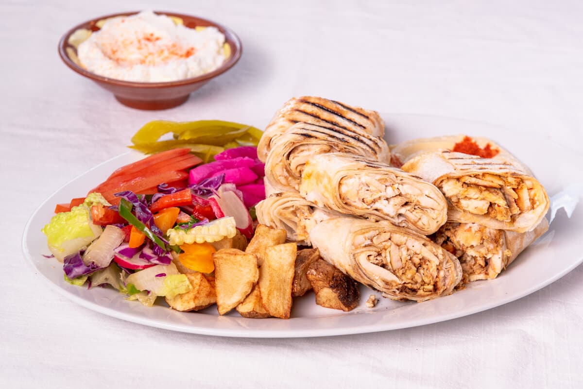 4. Shawarma Markouk Plate