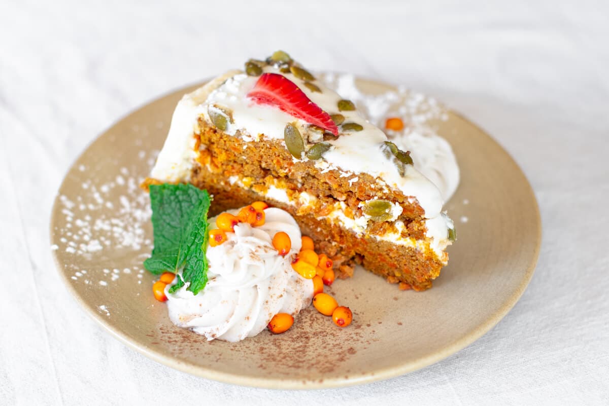 Spiced Carrot Cake with Goat Cheese Frosting