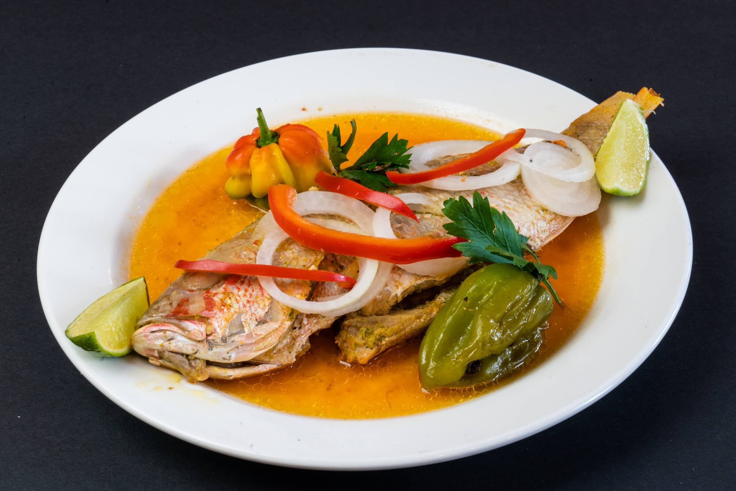 Poisson avec riz collé / Fish with Rice and Peas