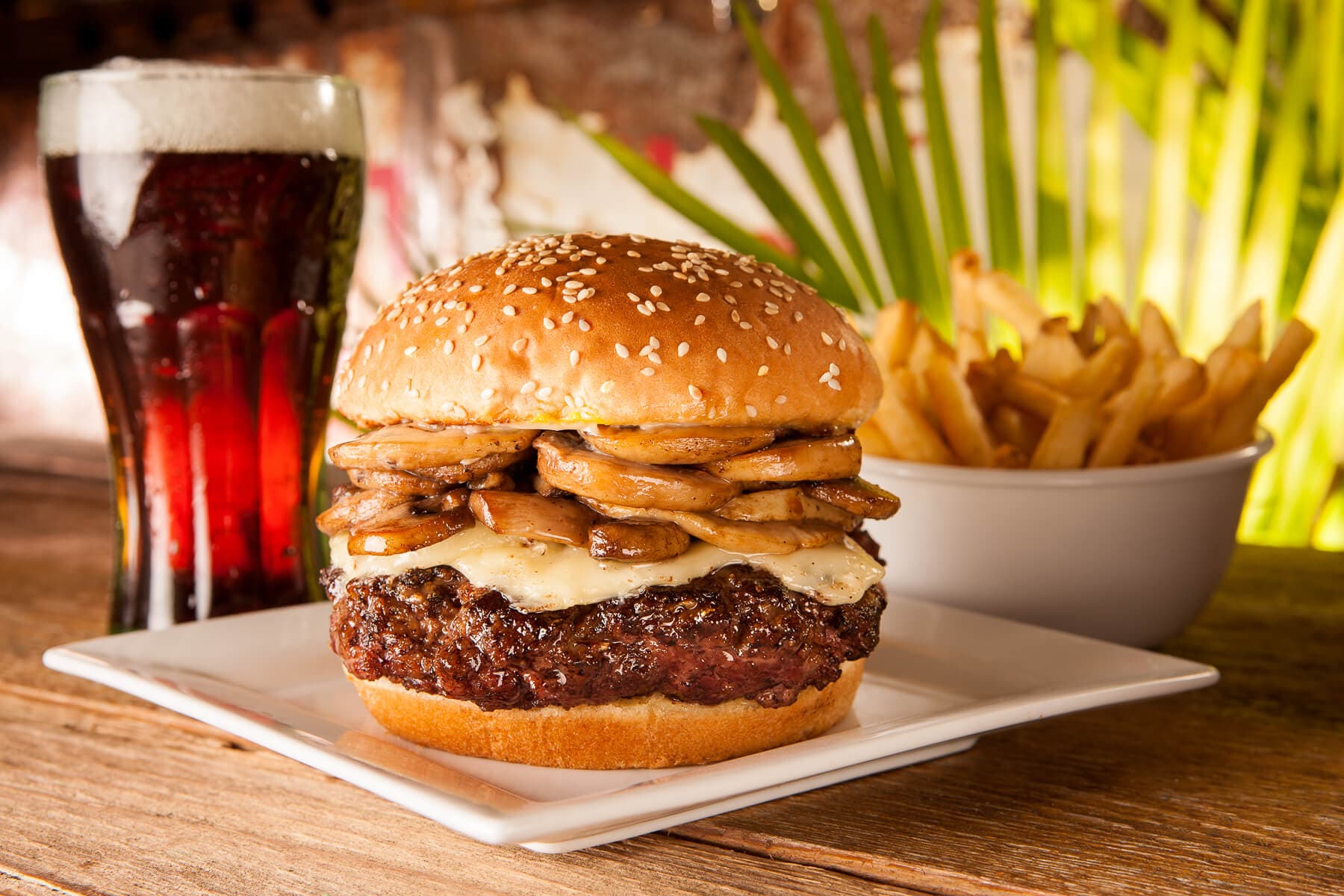 Mushroom Swiss Burger