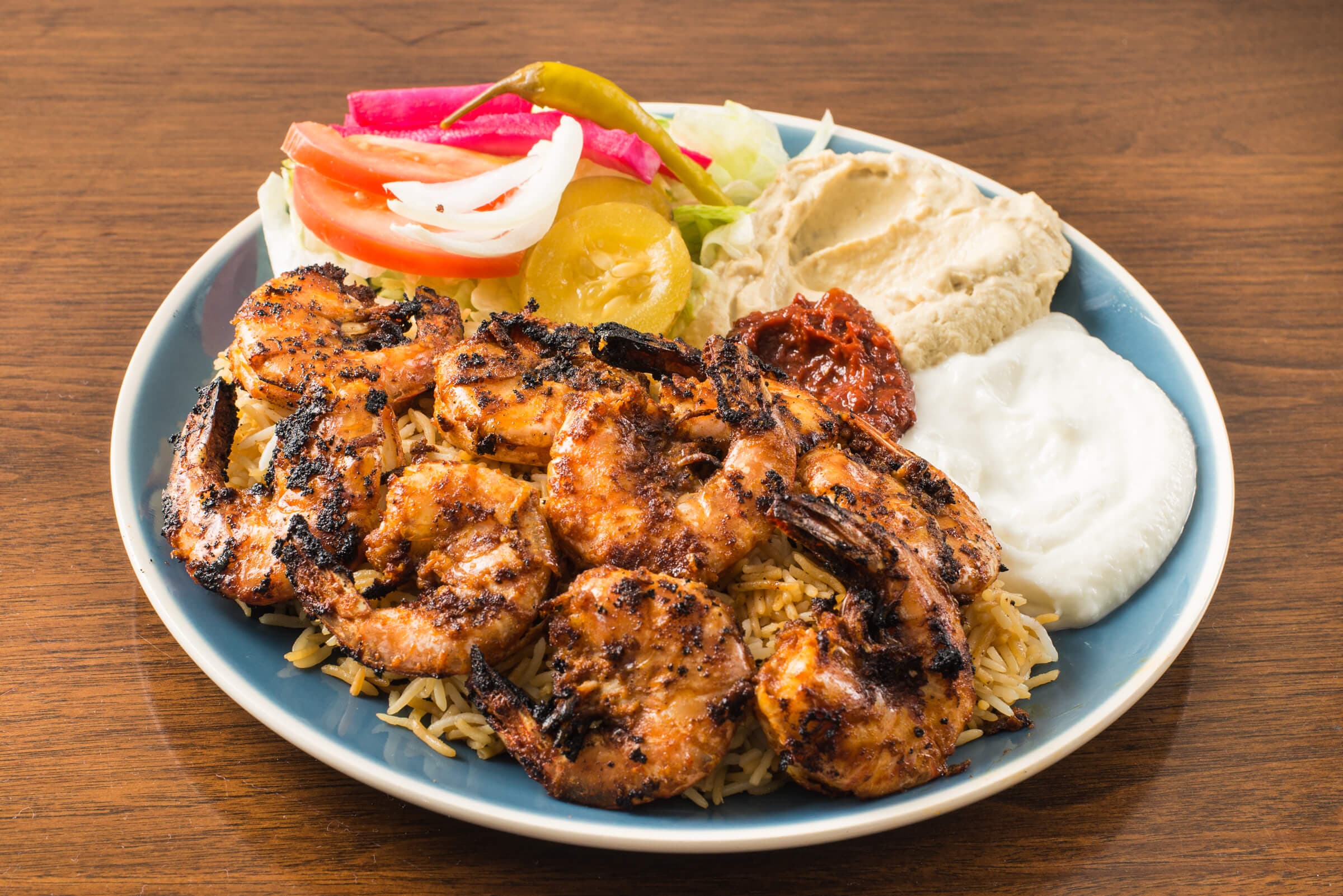 Grilled Shrimp Plate (6 pcs)
