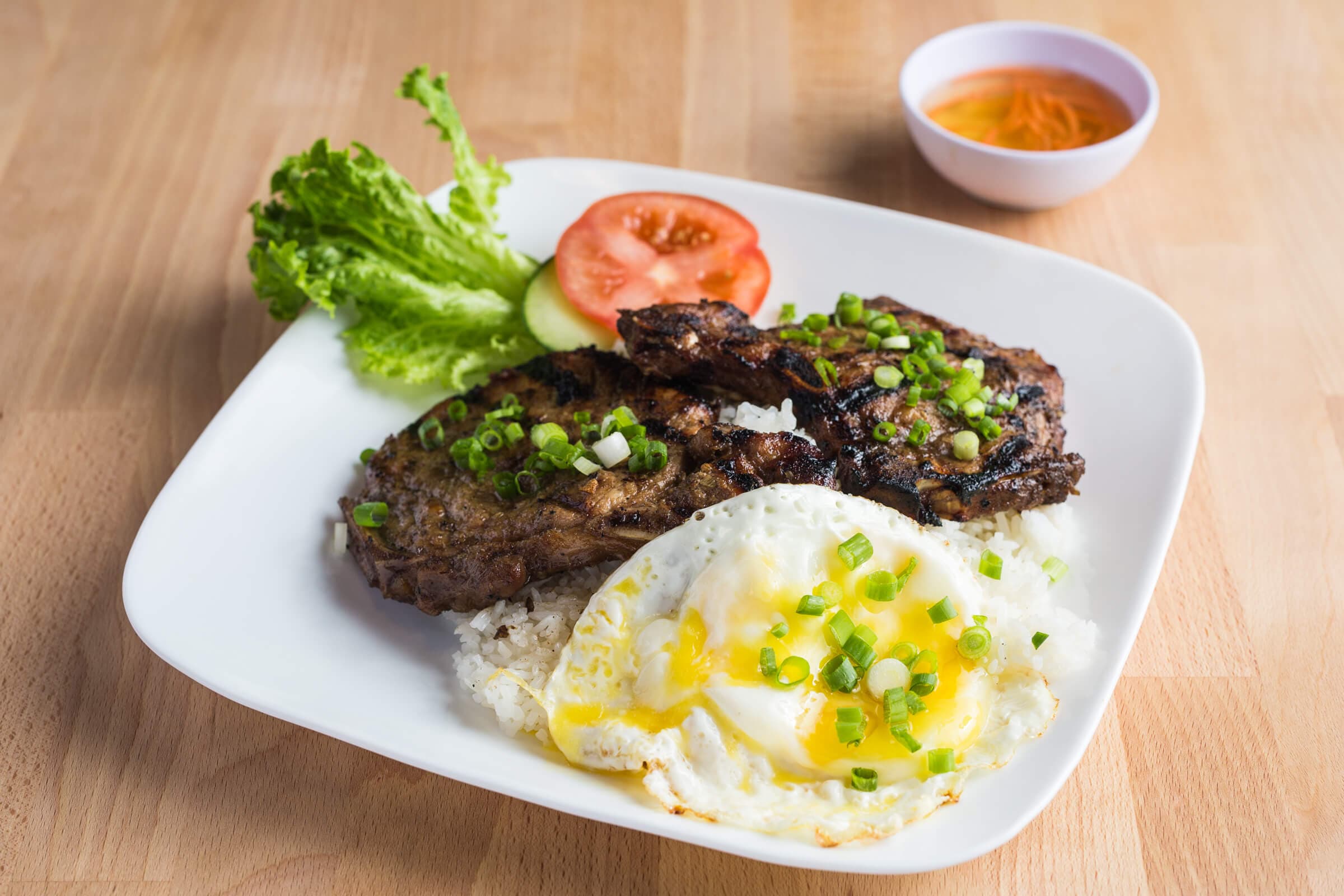 76. Pork Chop and Pan-Fried Egg