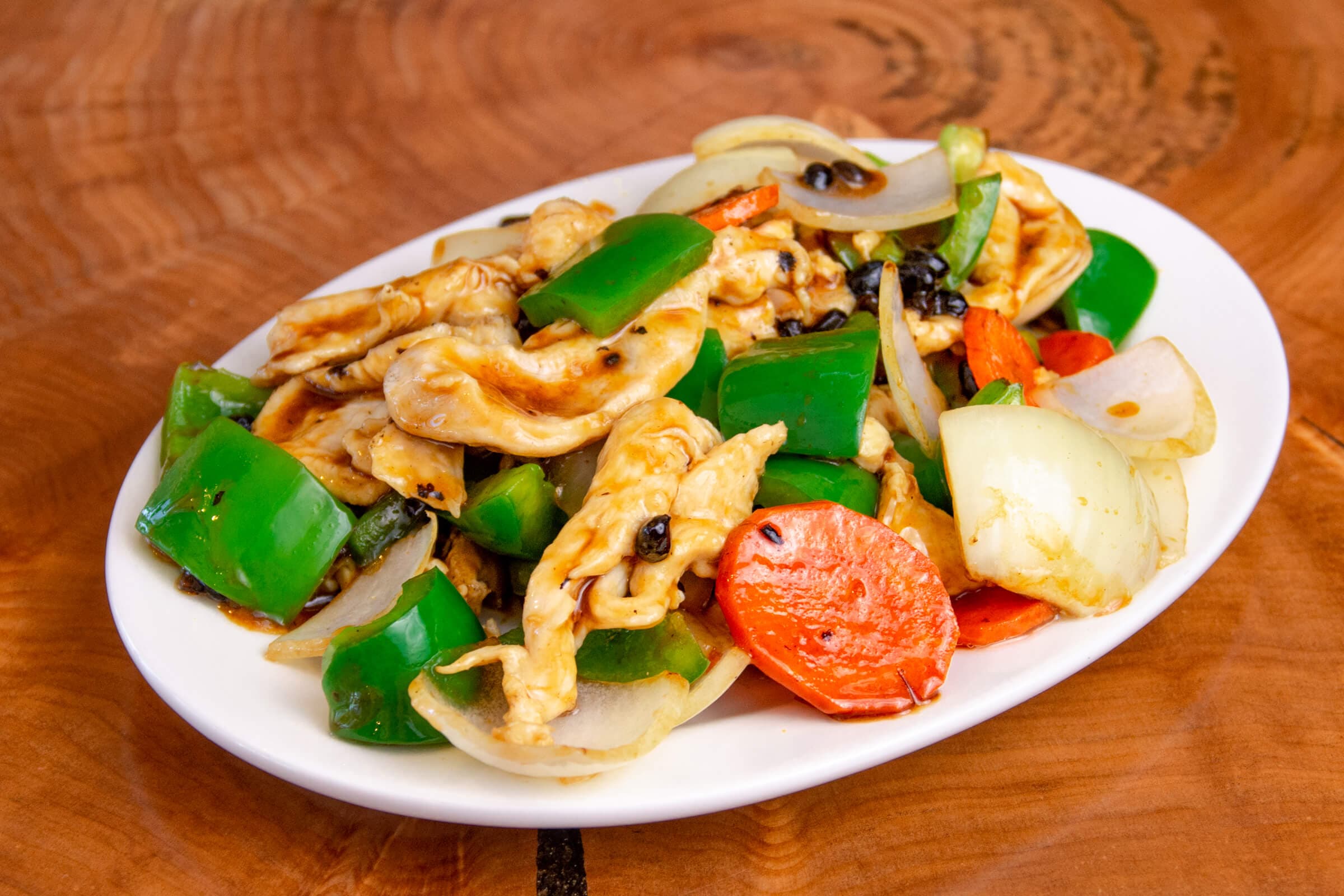 34. Pan-Fried in Black Bean Sauce