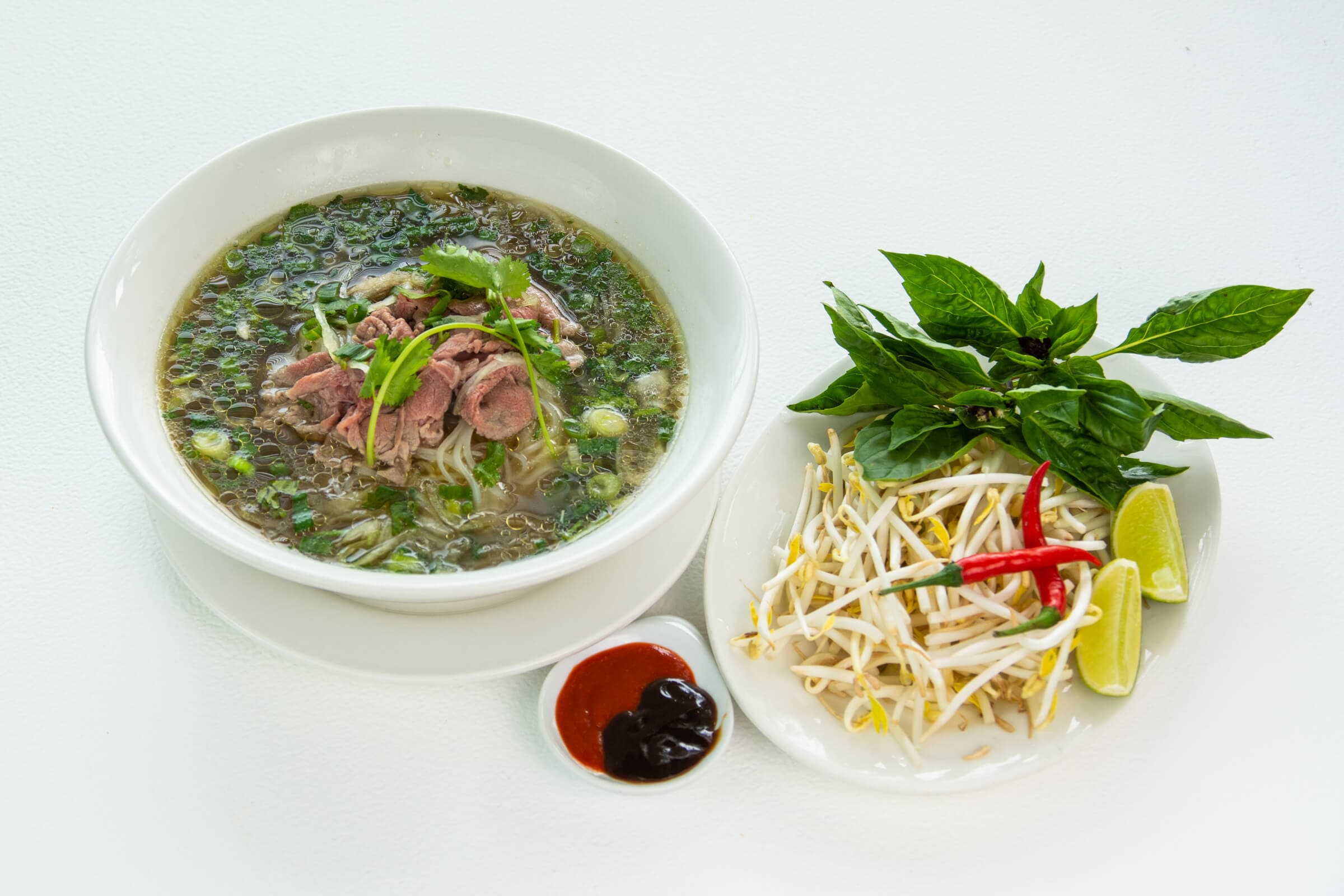 15. Slices of Beef Sirloin Noodle Soup - Pho Tai