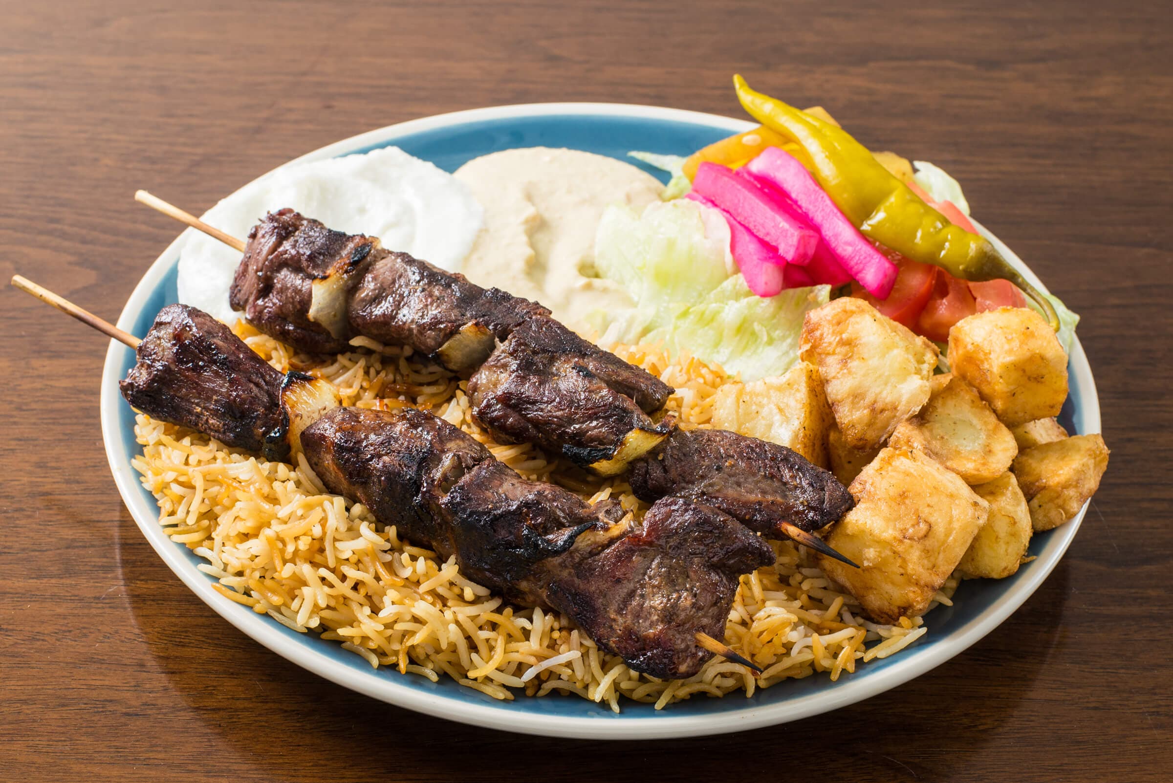 Lamb Skewers Plate (2 pcs)