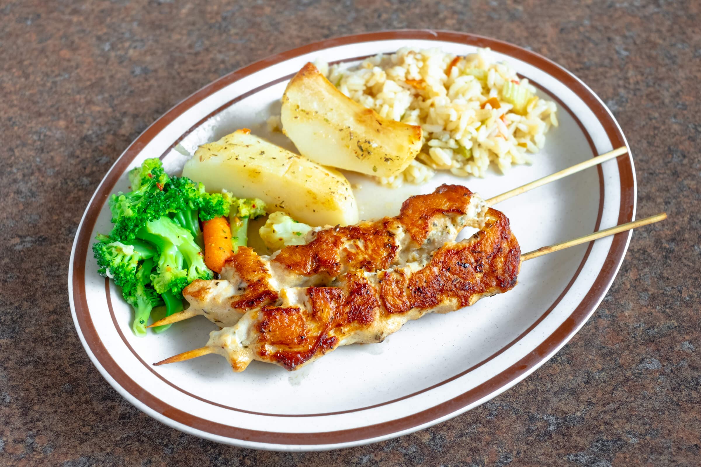 Chicken Souvlaki (2 Skewers)