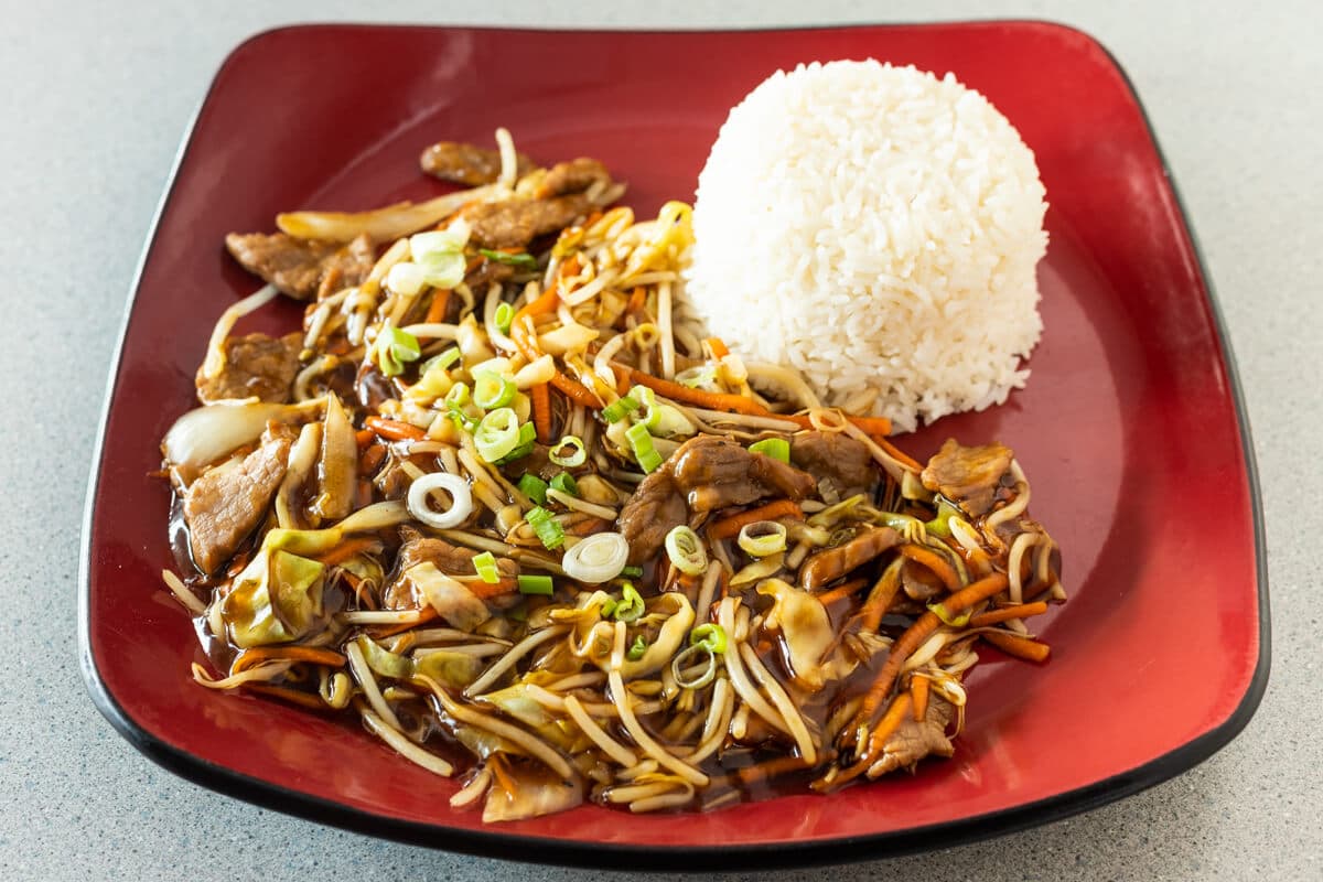 Beef with Korean-Style Sauce Platter