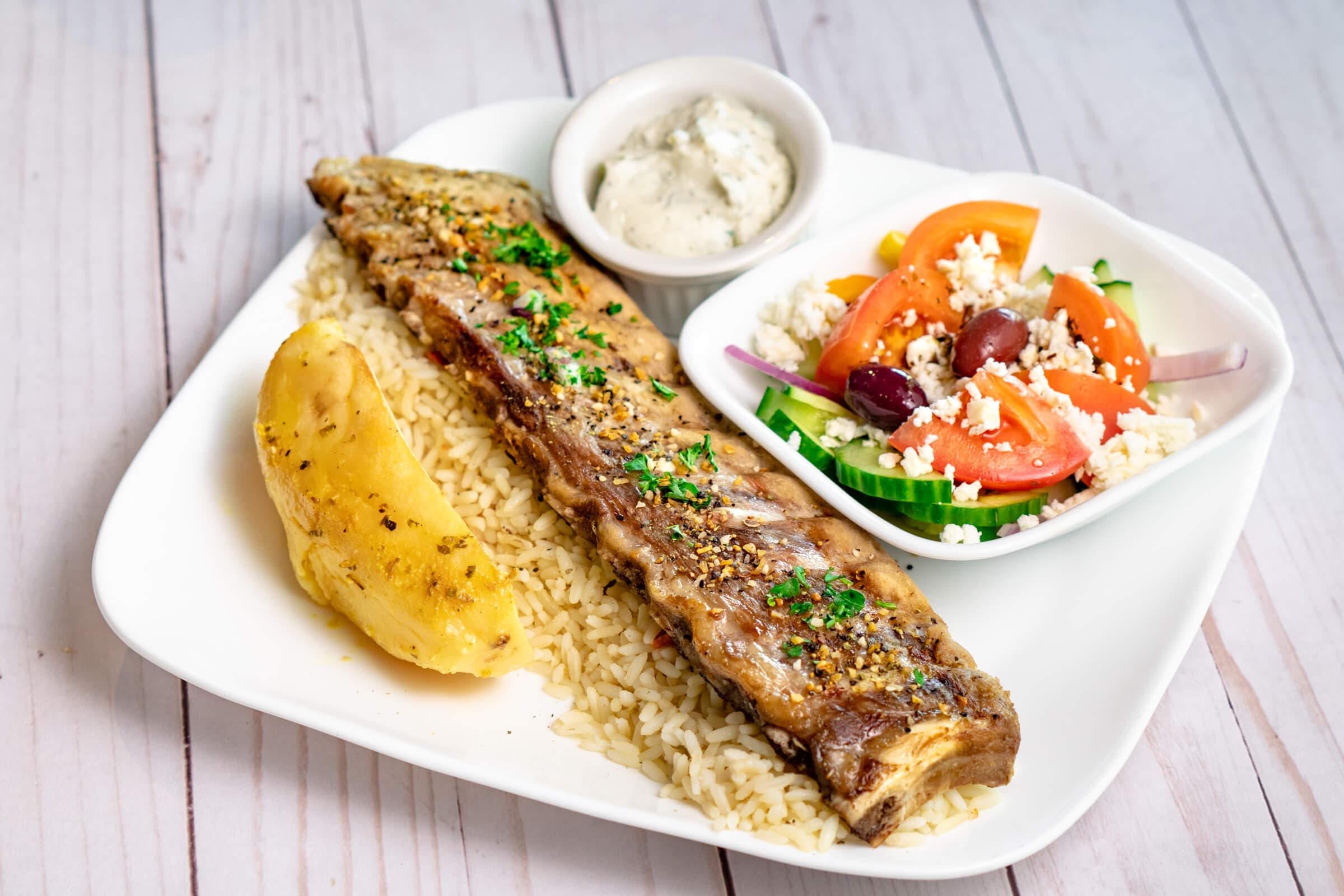 Greek Ribs Dinner