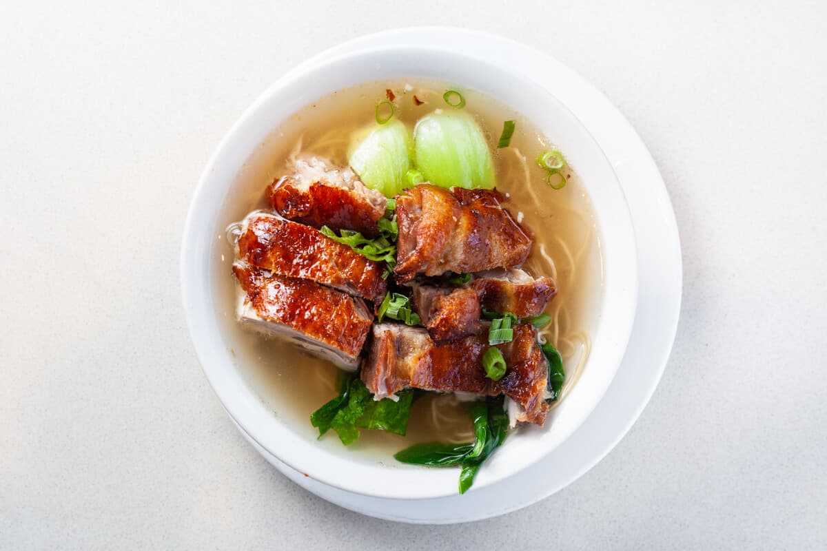 150. BBQ Duck Noodles in Soup