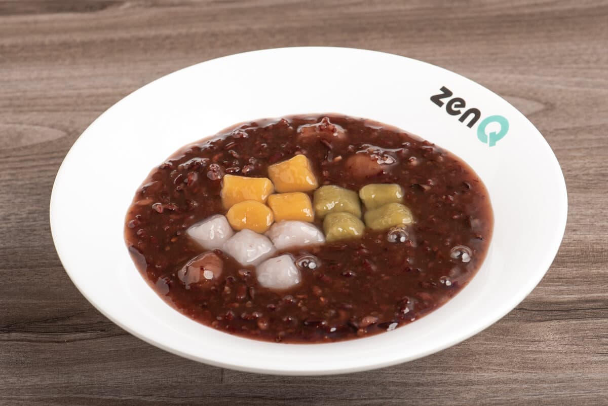 B3. Black Glutinous Rice with Q Balls