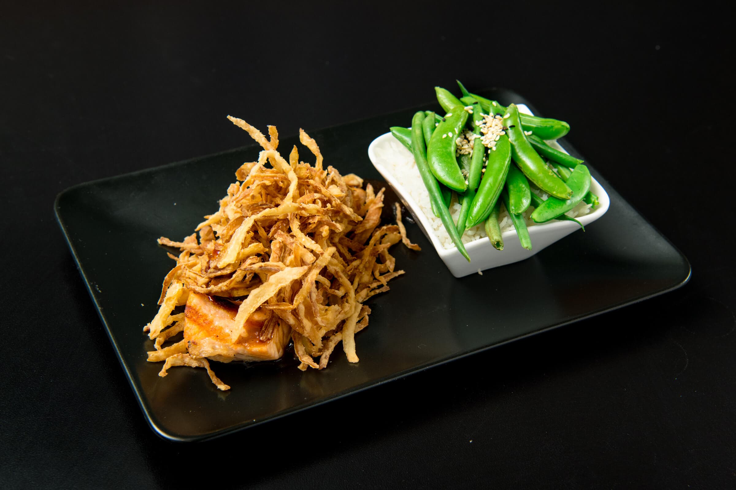 Grilled Mushroom Teriyaki Salmon