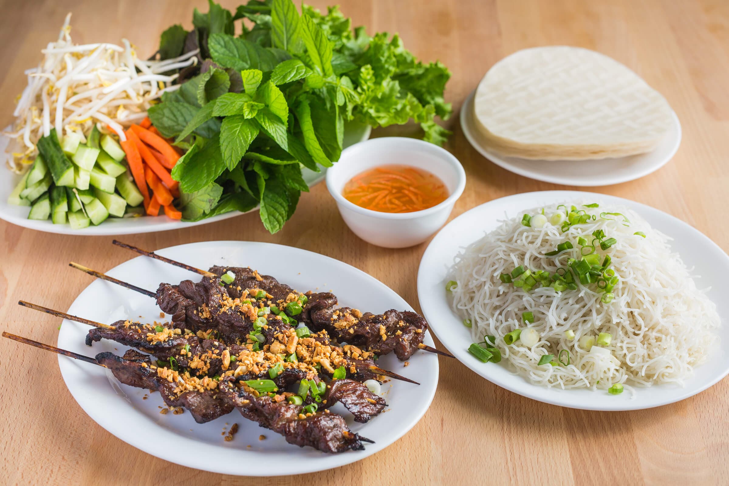11. Grilled Beef on Bamboo Skewer