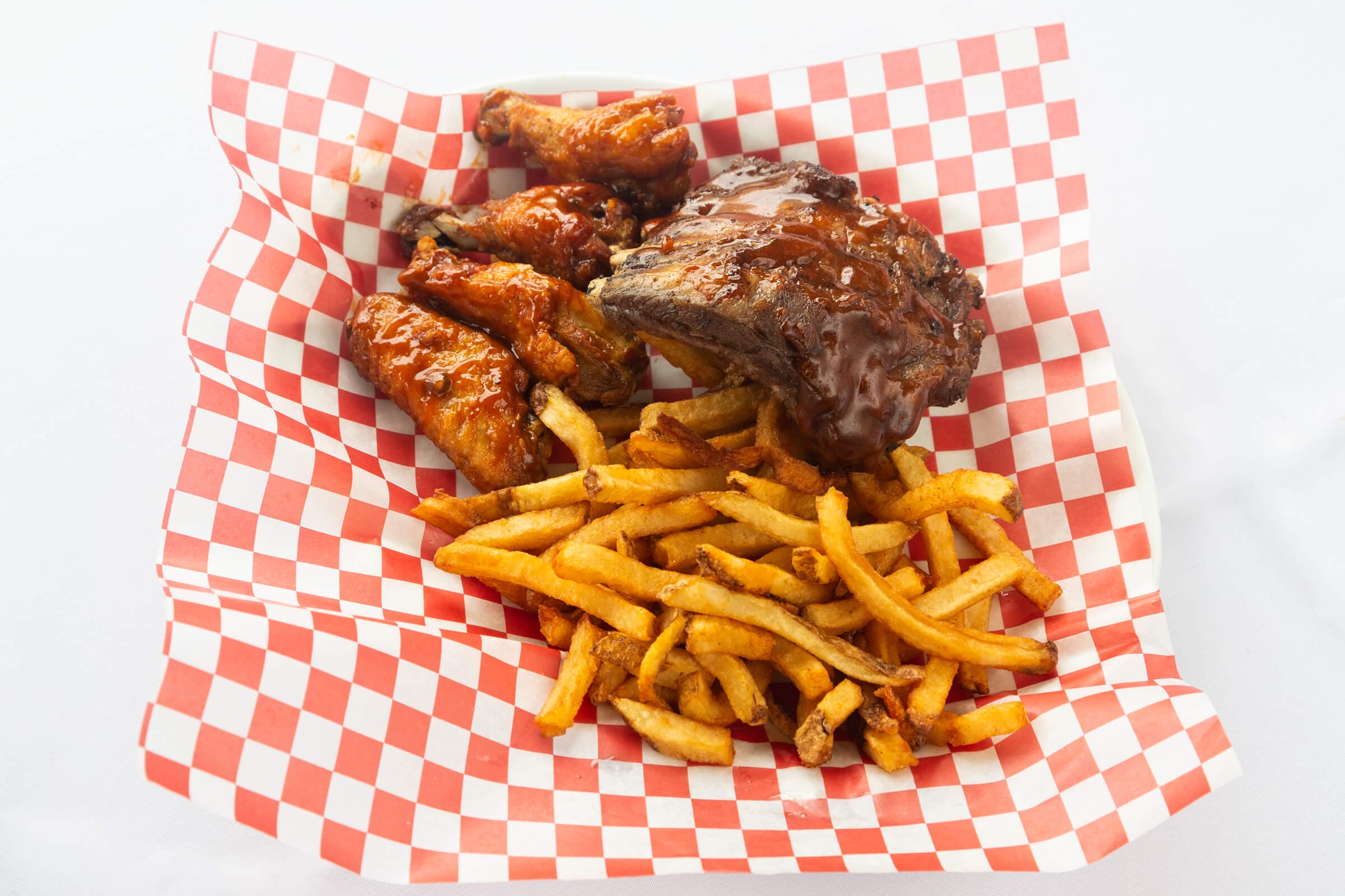 Wings and Ribs Combo Fries