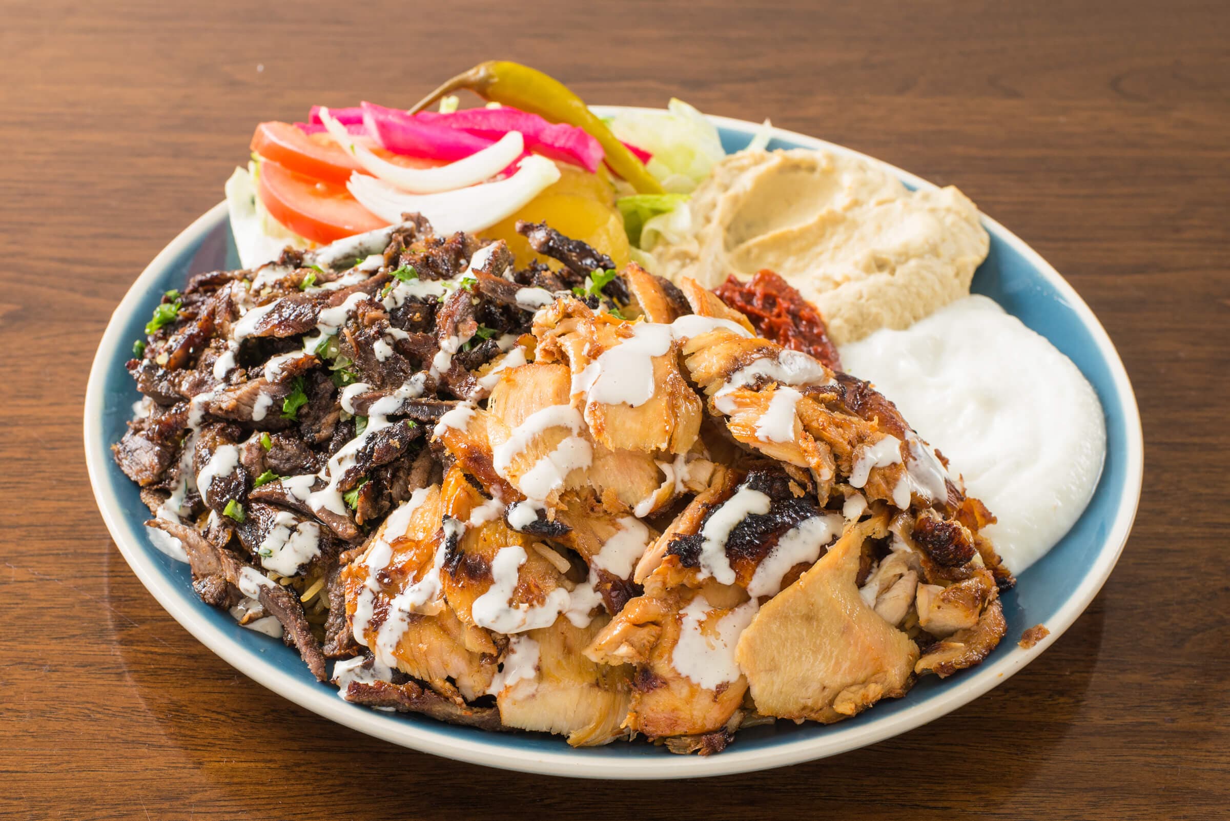 Combo Beef and Chicken Plate