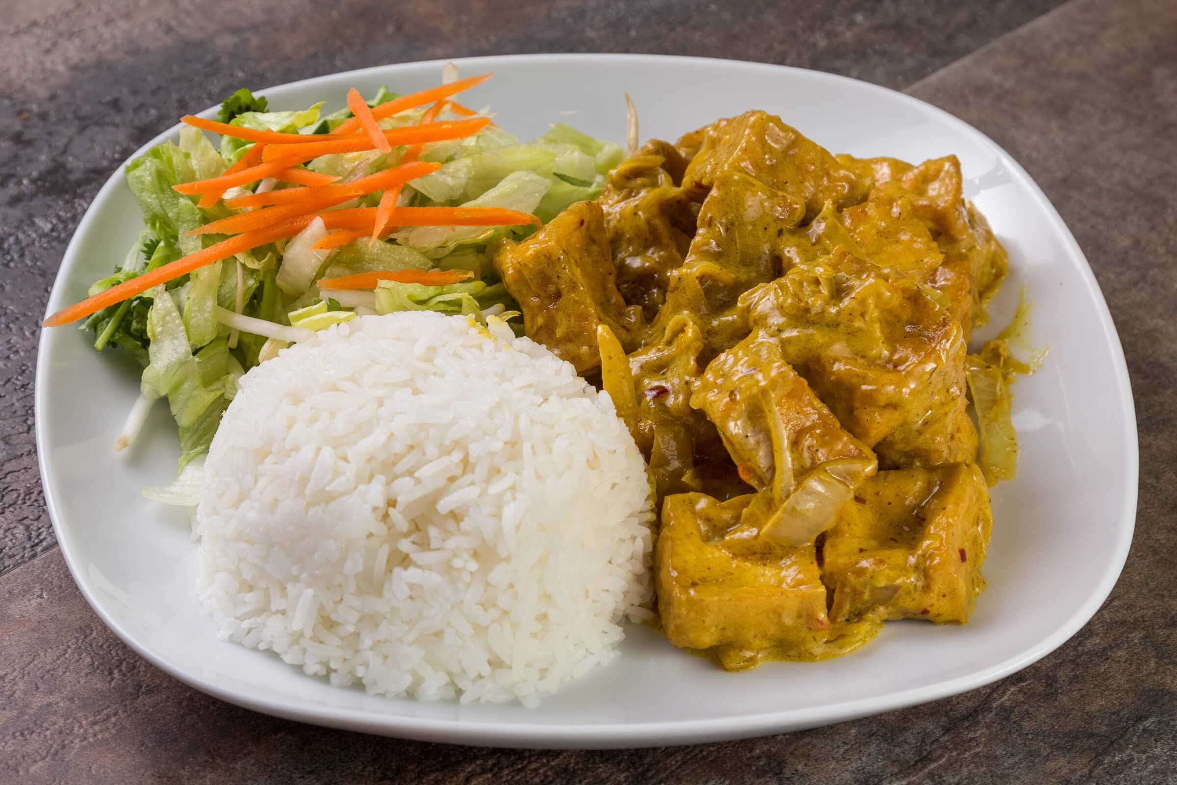 Pan-Fried Spicy Tofu Curry