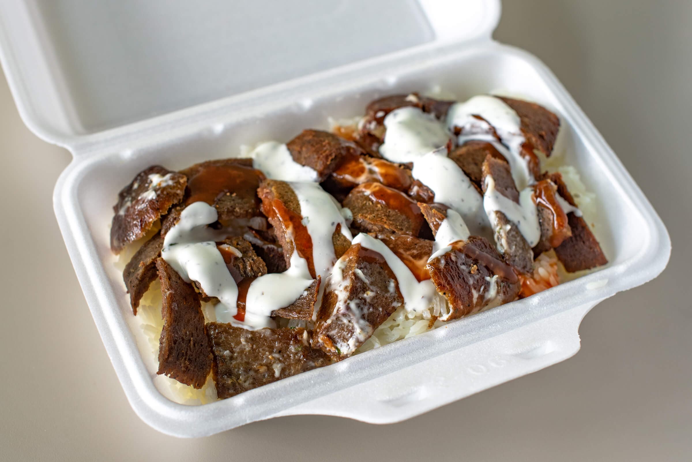 Beef on Fries or Rice