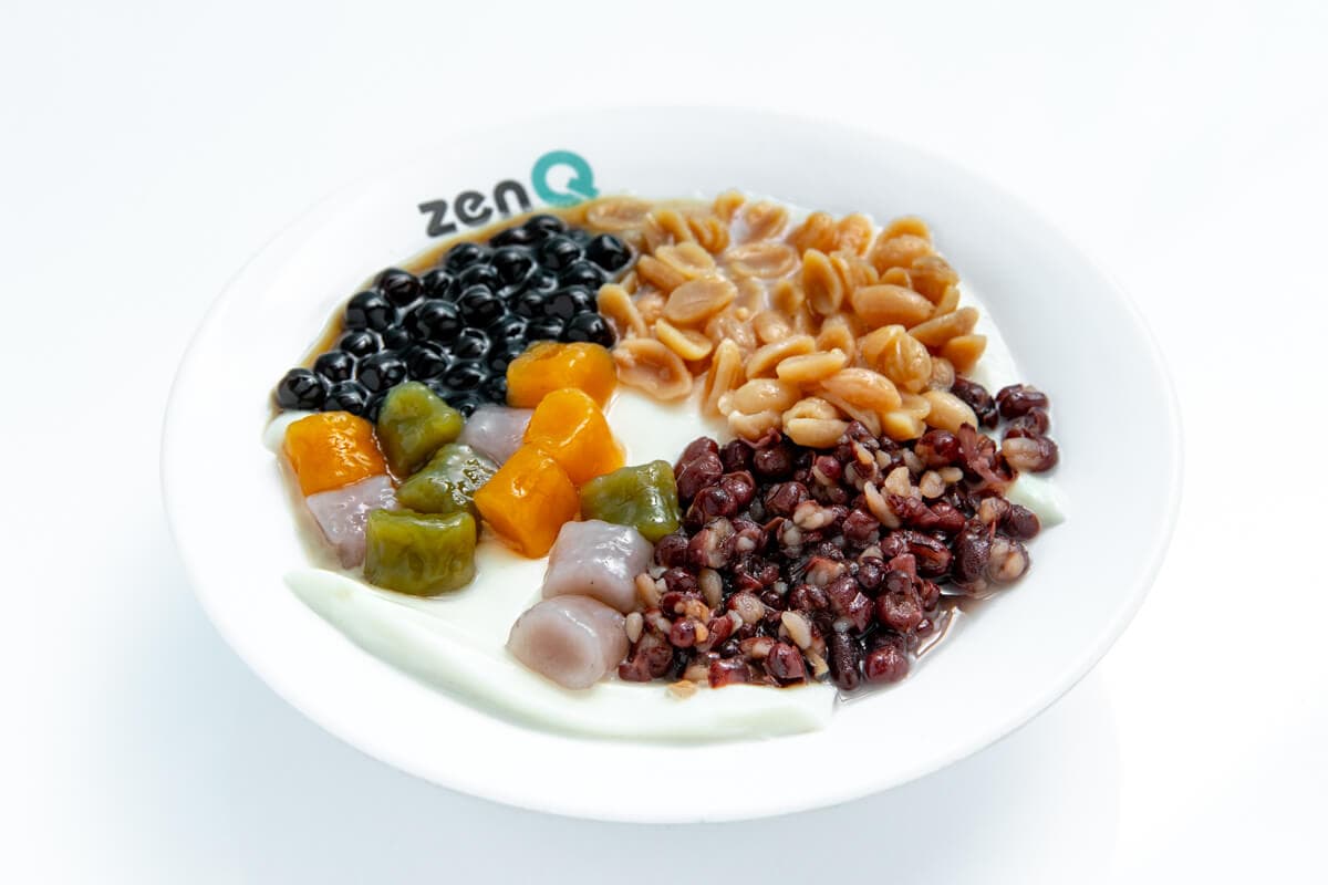 P4. Tofu Pudding with Red Bean