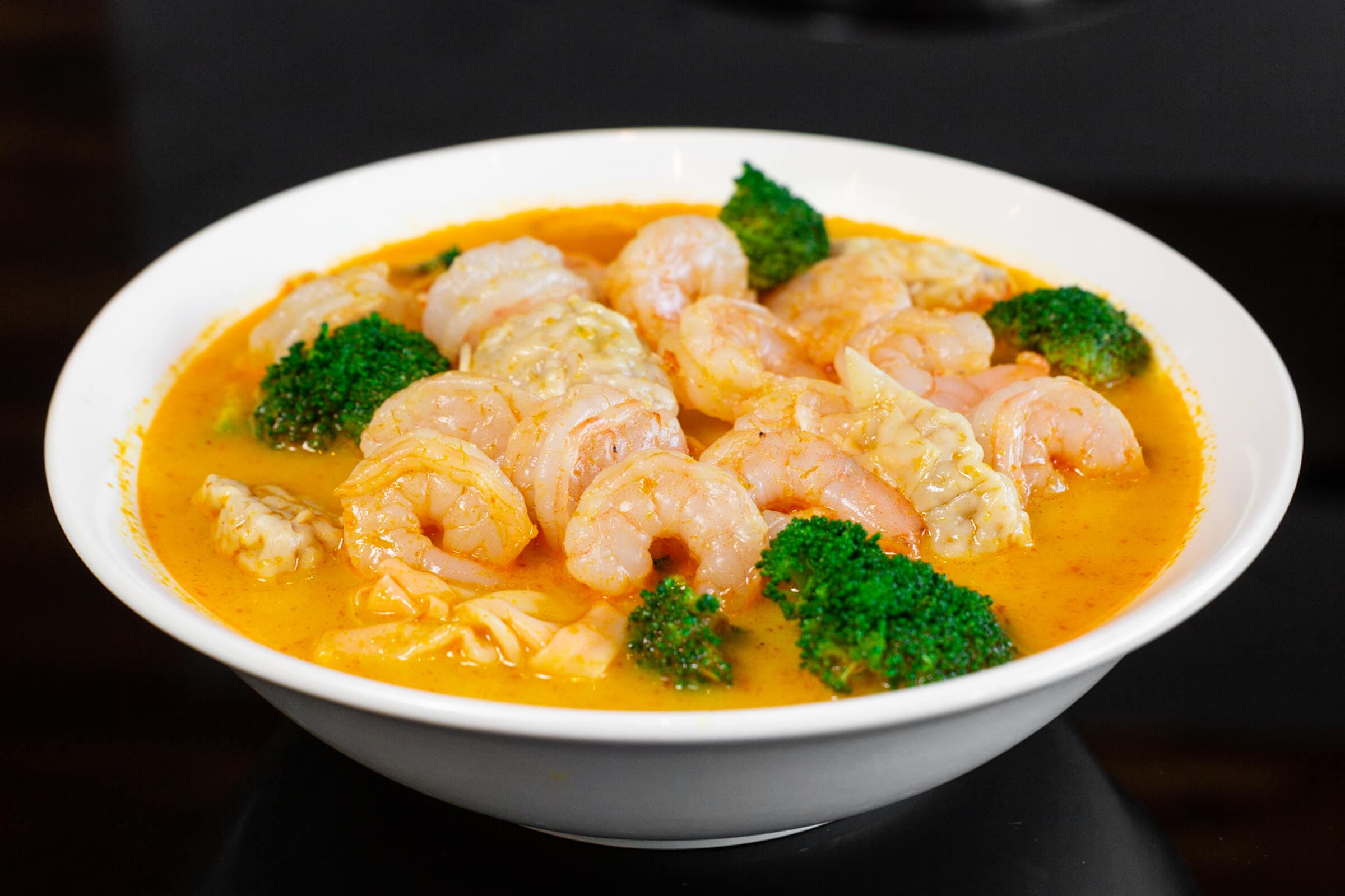 B13. Curry Shrimp and Wonton Vegetable Noodle Soup