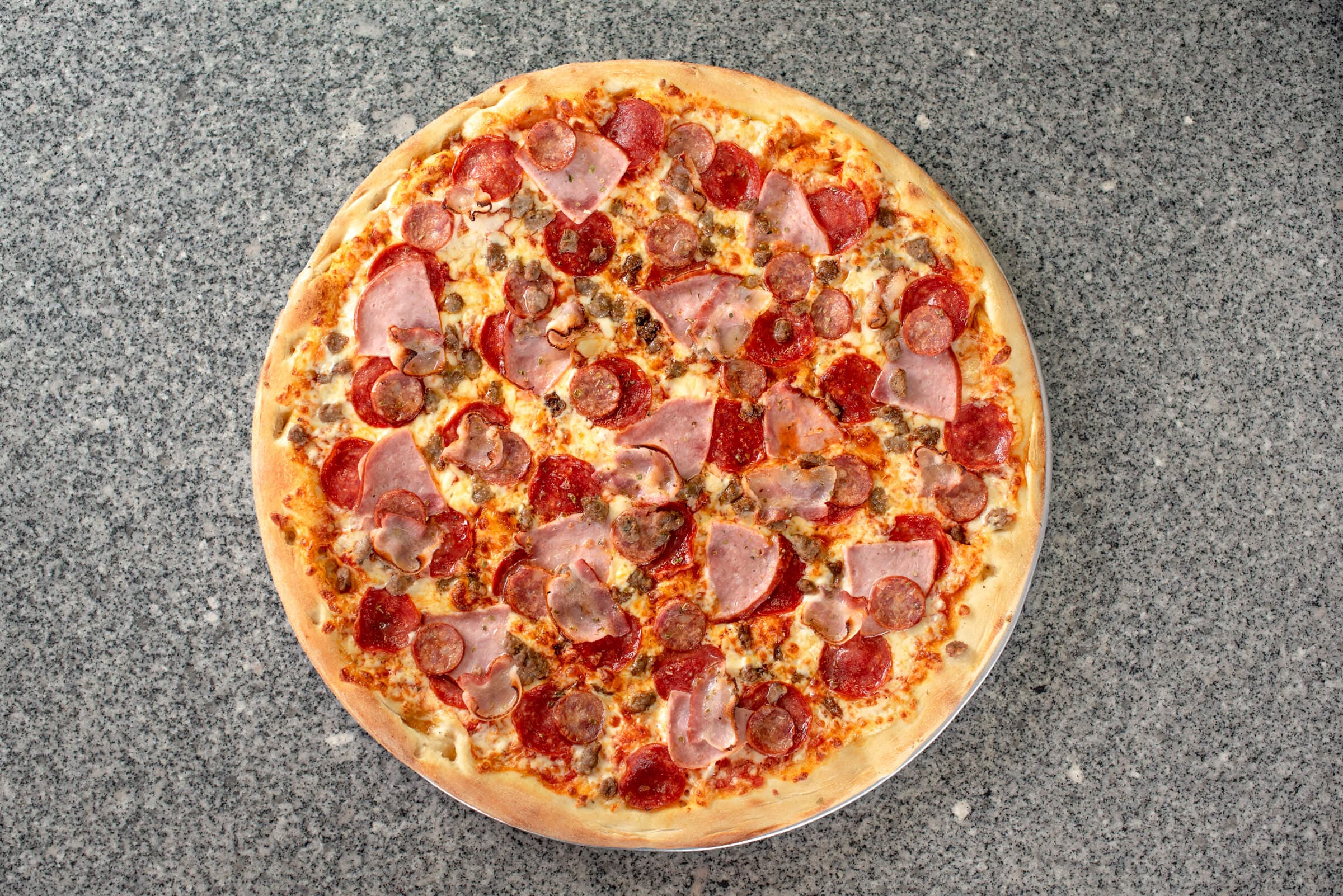 7. Medium Classic Meat Pizza