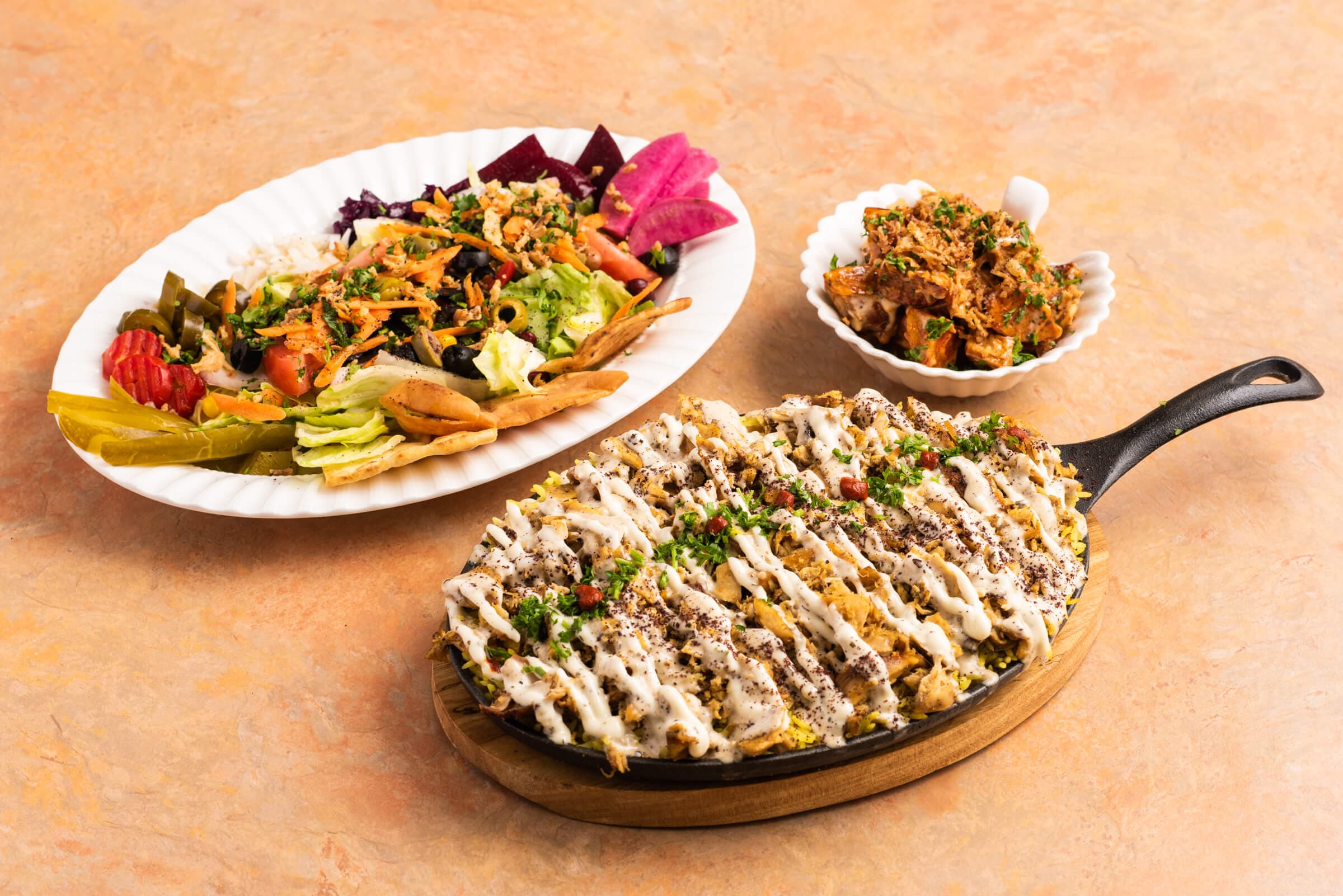 Chicken Shawarma Meal Plate