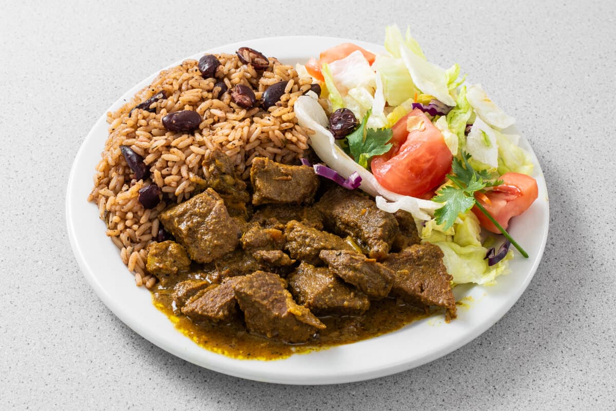 Boneless Curry Lamb Rice Dish
