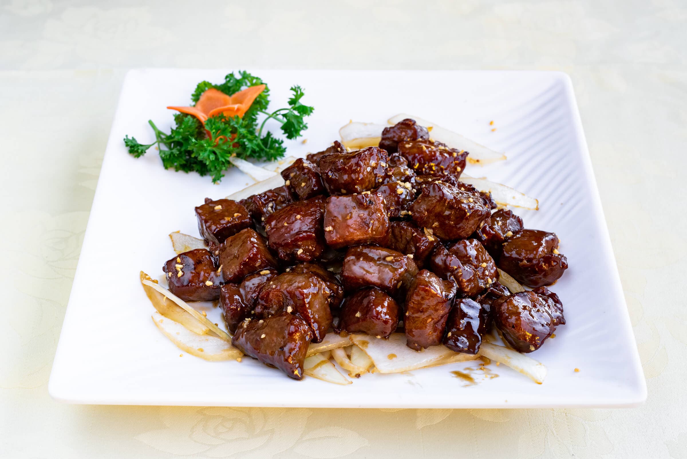 58. Diced Beef Tenderloin with Peking Sauce 中式牛仔柳粒