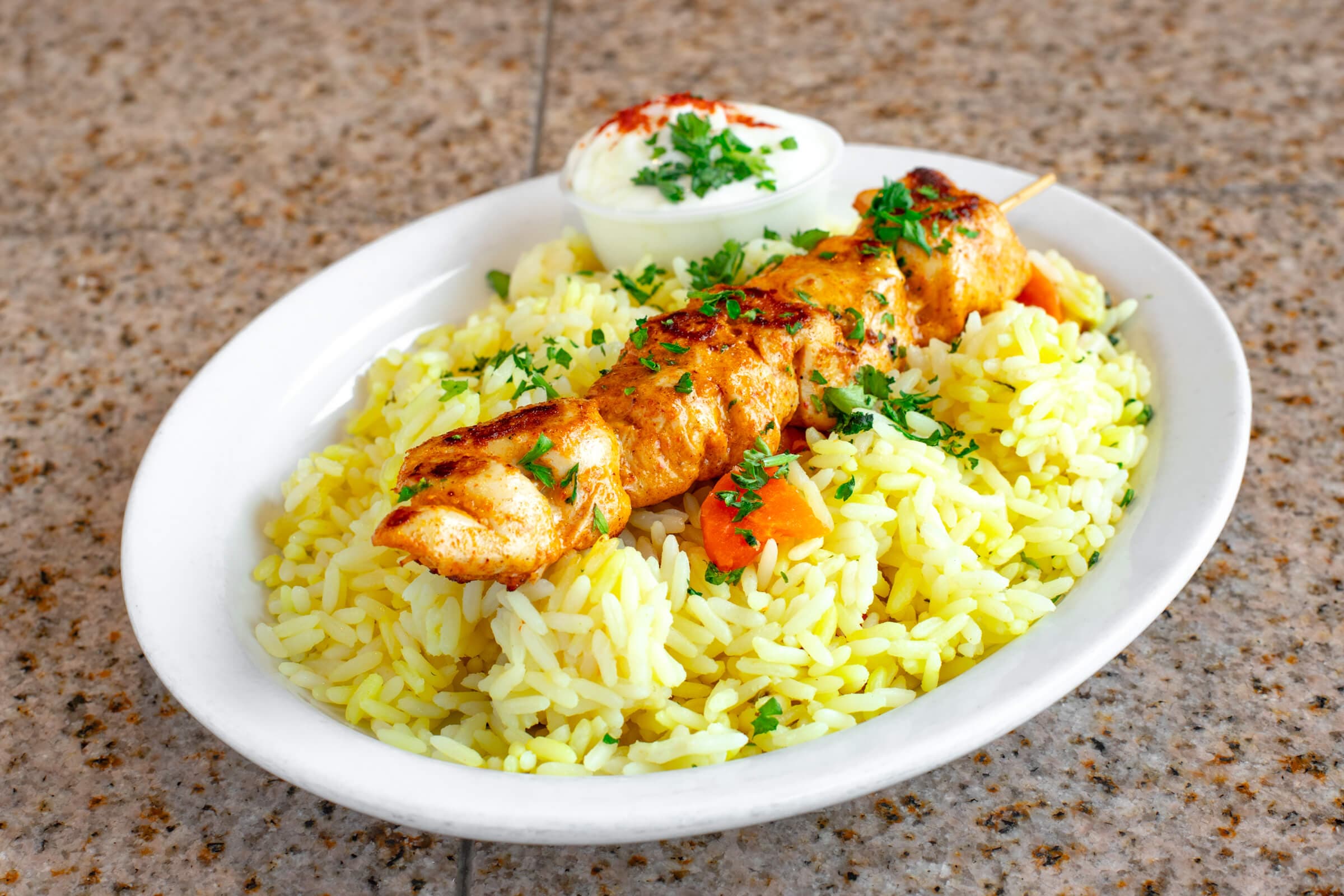 Chicken Souvlaki Entrée (2 pcs)