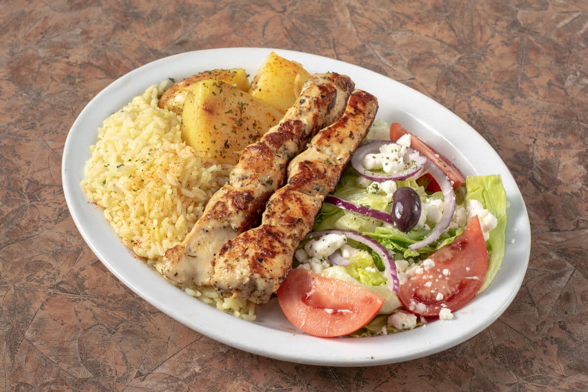 Souvlaki Stick Dinner (2 pcs)