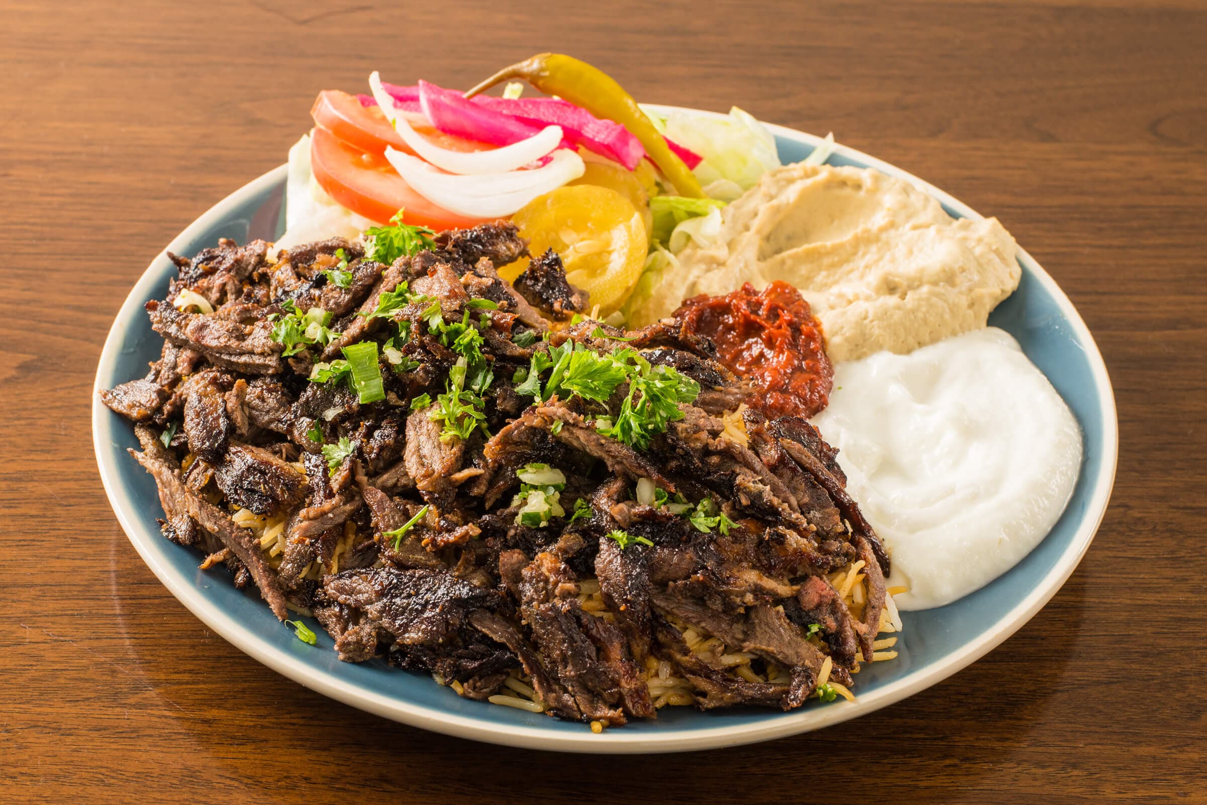 Chicken or Beef Shawarma Salad