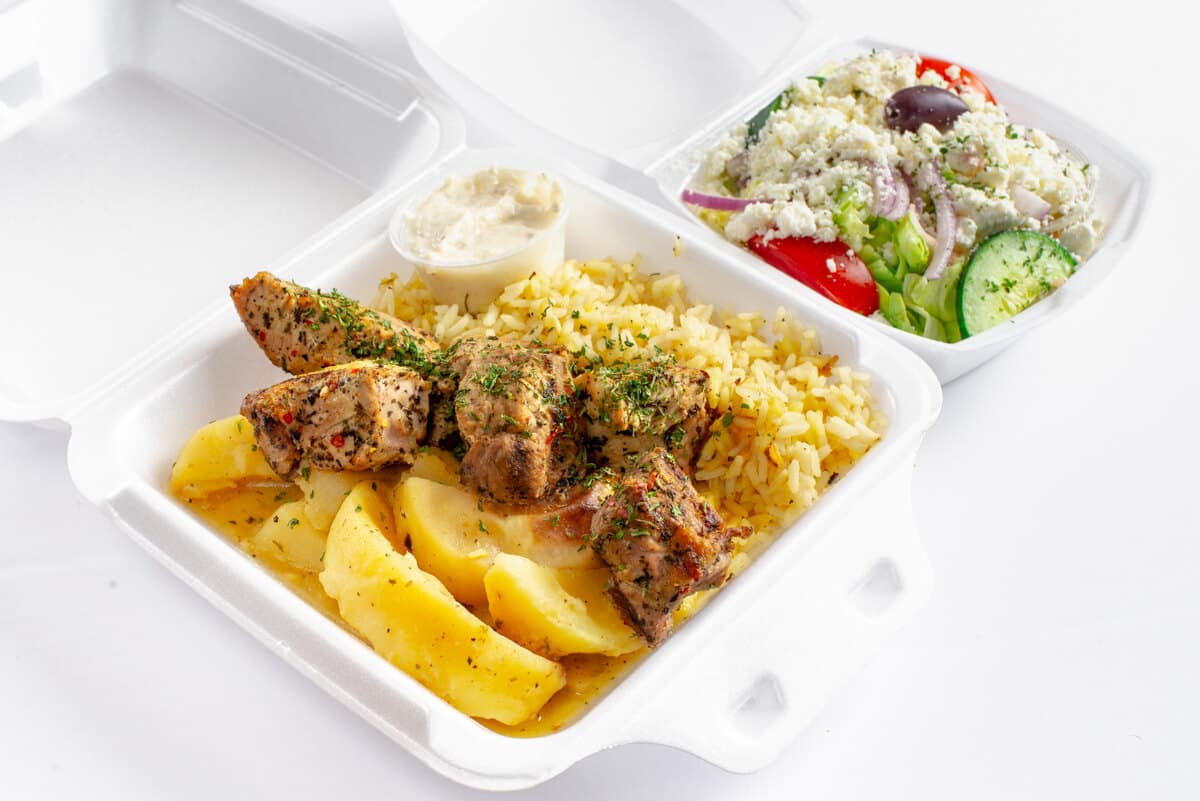 Pork Souvlaki Dinner