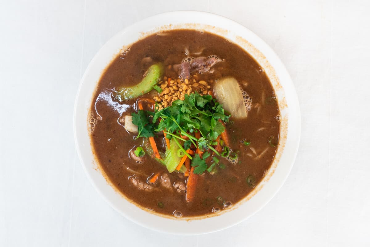 21. Satay Rice Noodle Soup