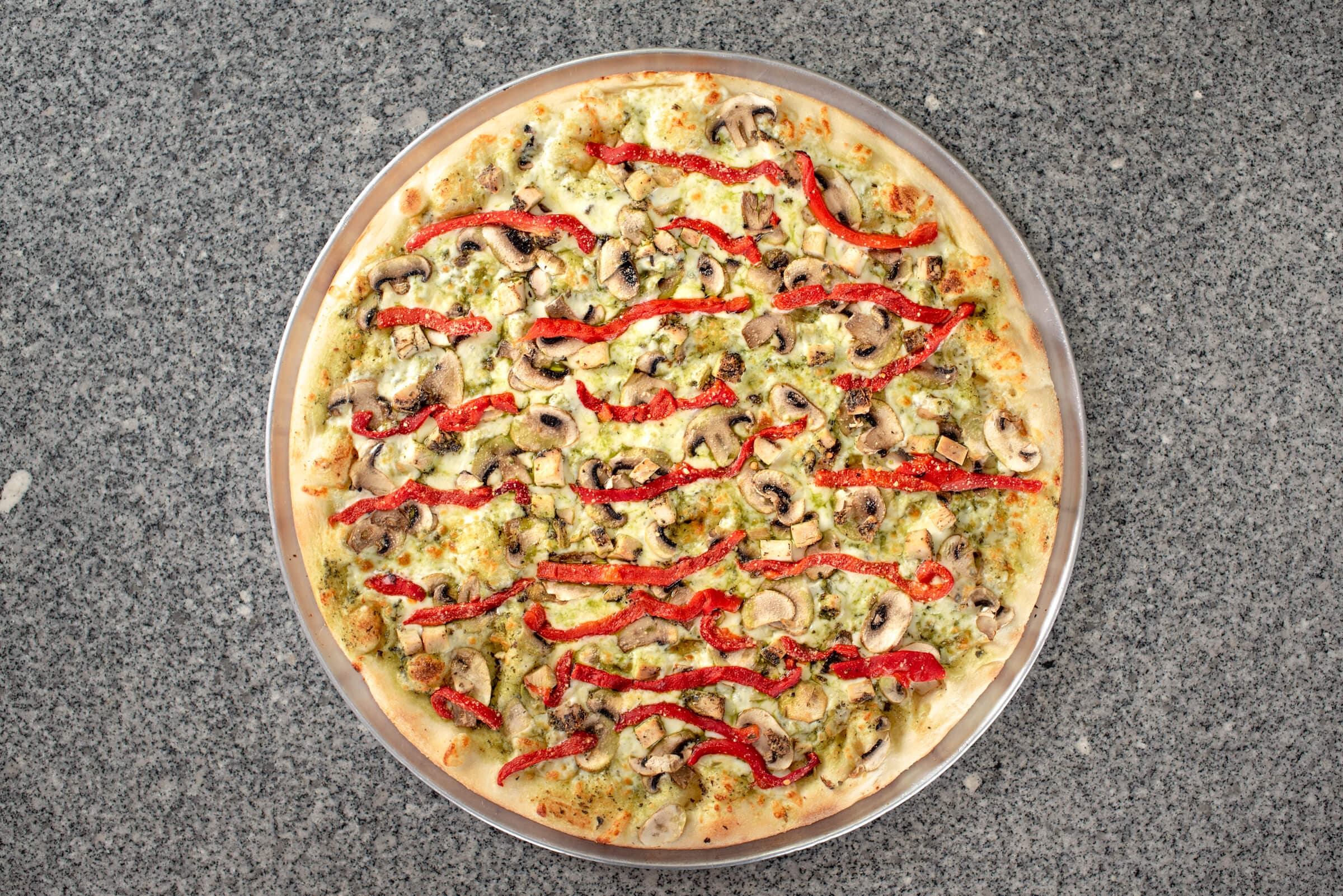 9. Medium Al-Pesto Pizza