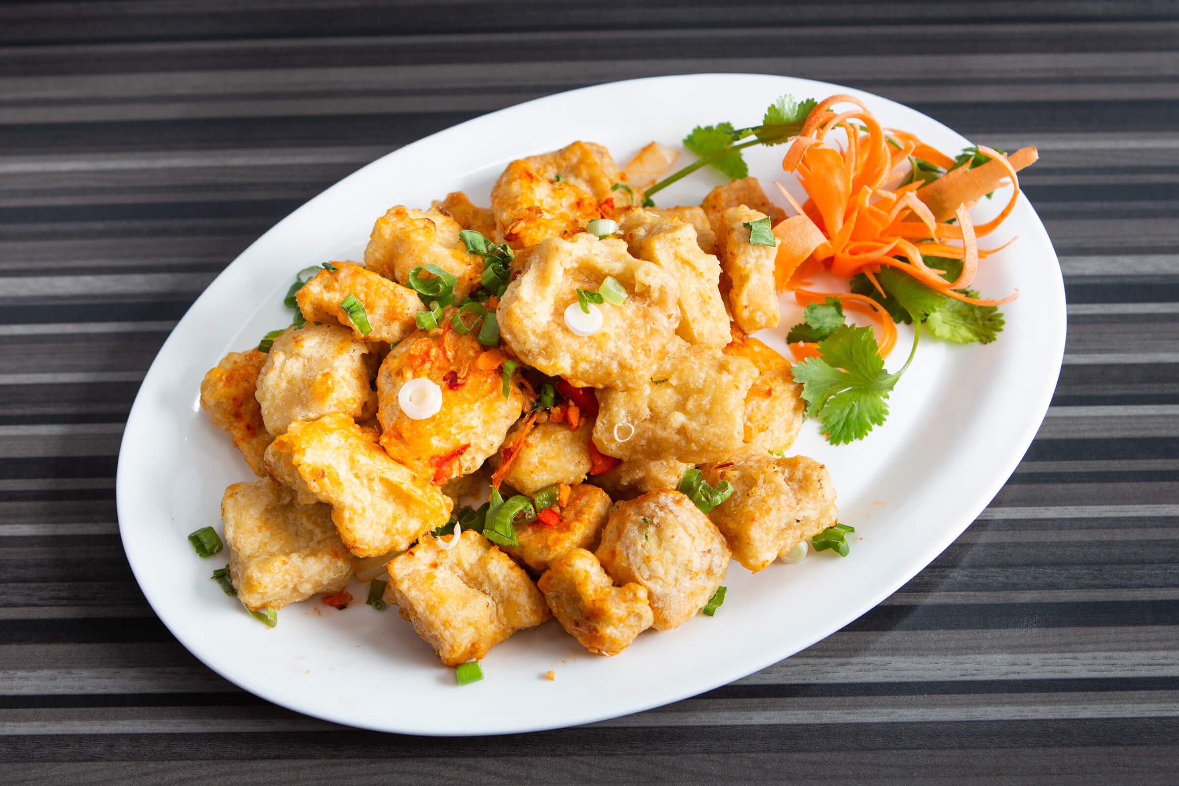 C77. Dry Salt and Pepper Tofu