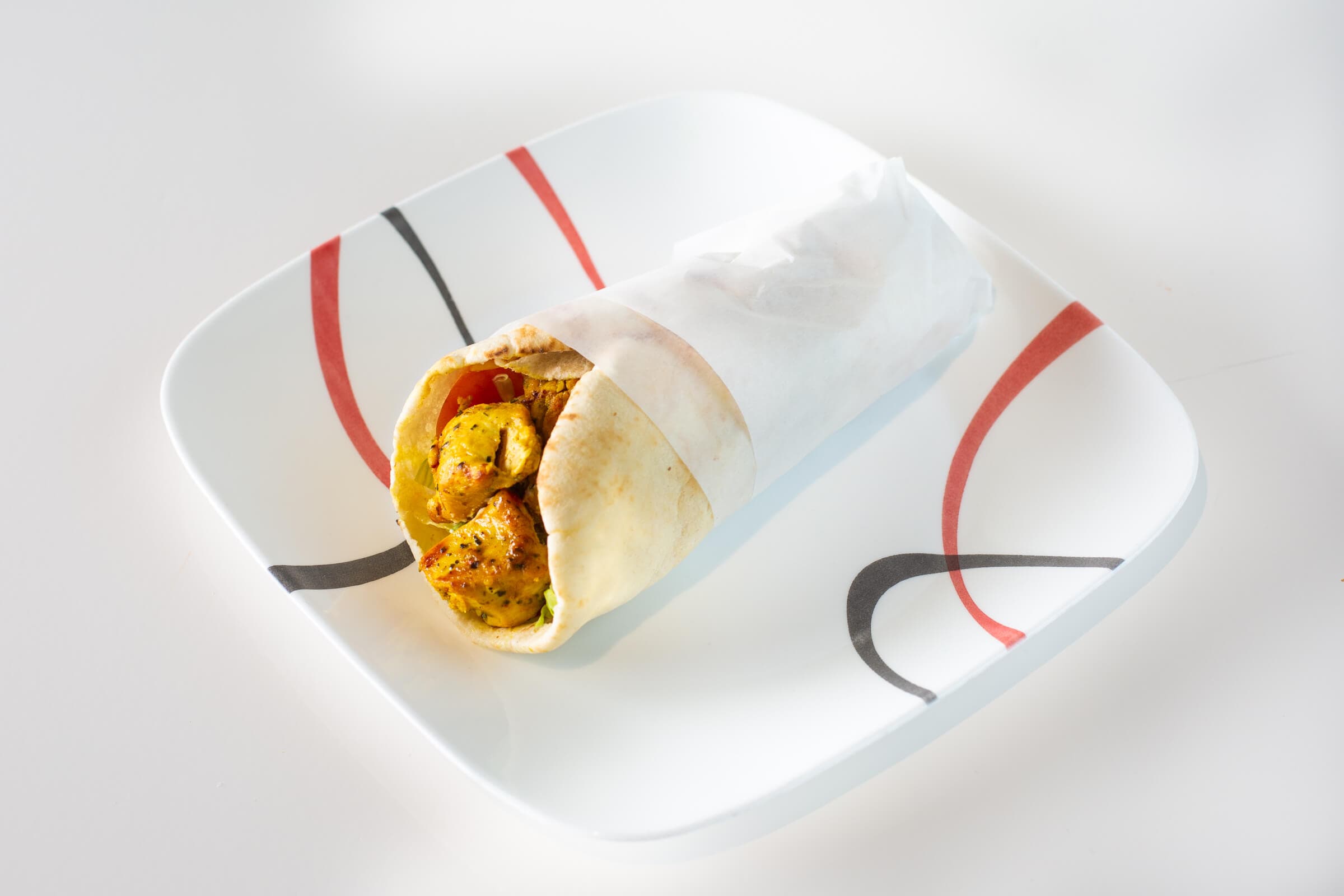 Awesome Chicken Souvlaki Wrap