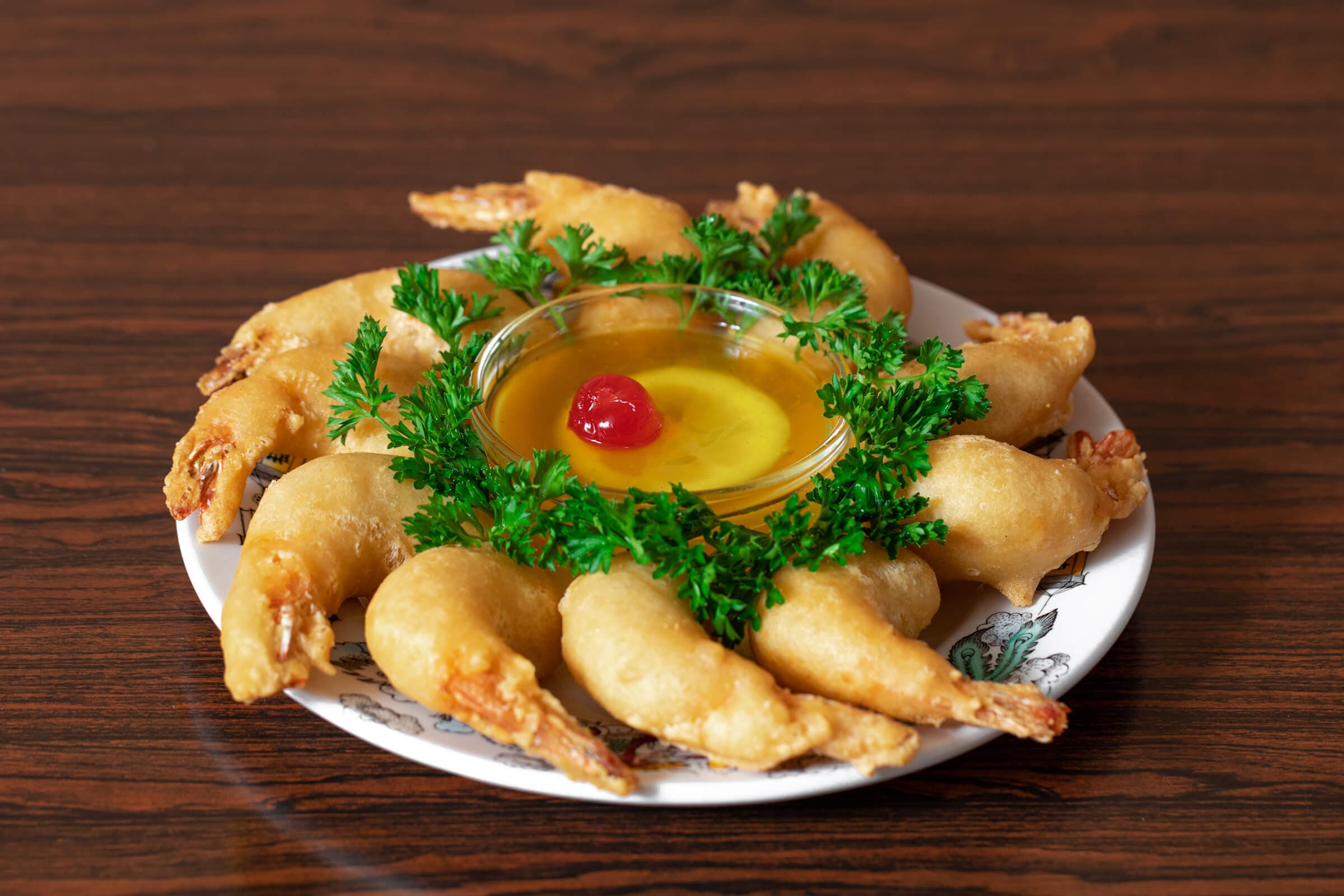 Breaded Shrimp with Lemon Sauce (10 pcs)