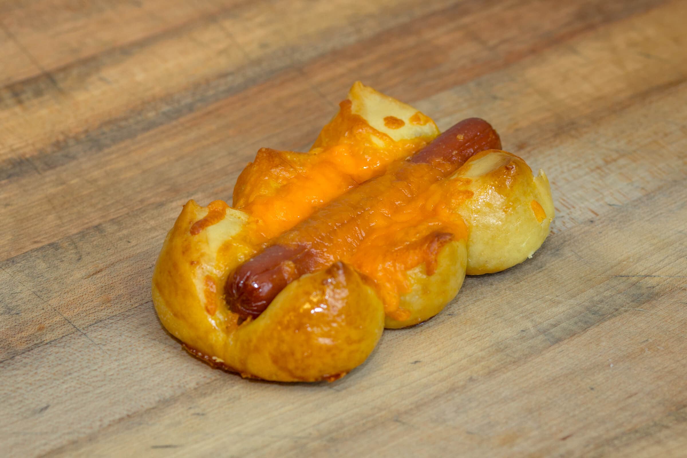 Wiener with Cheese Baked Bun