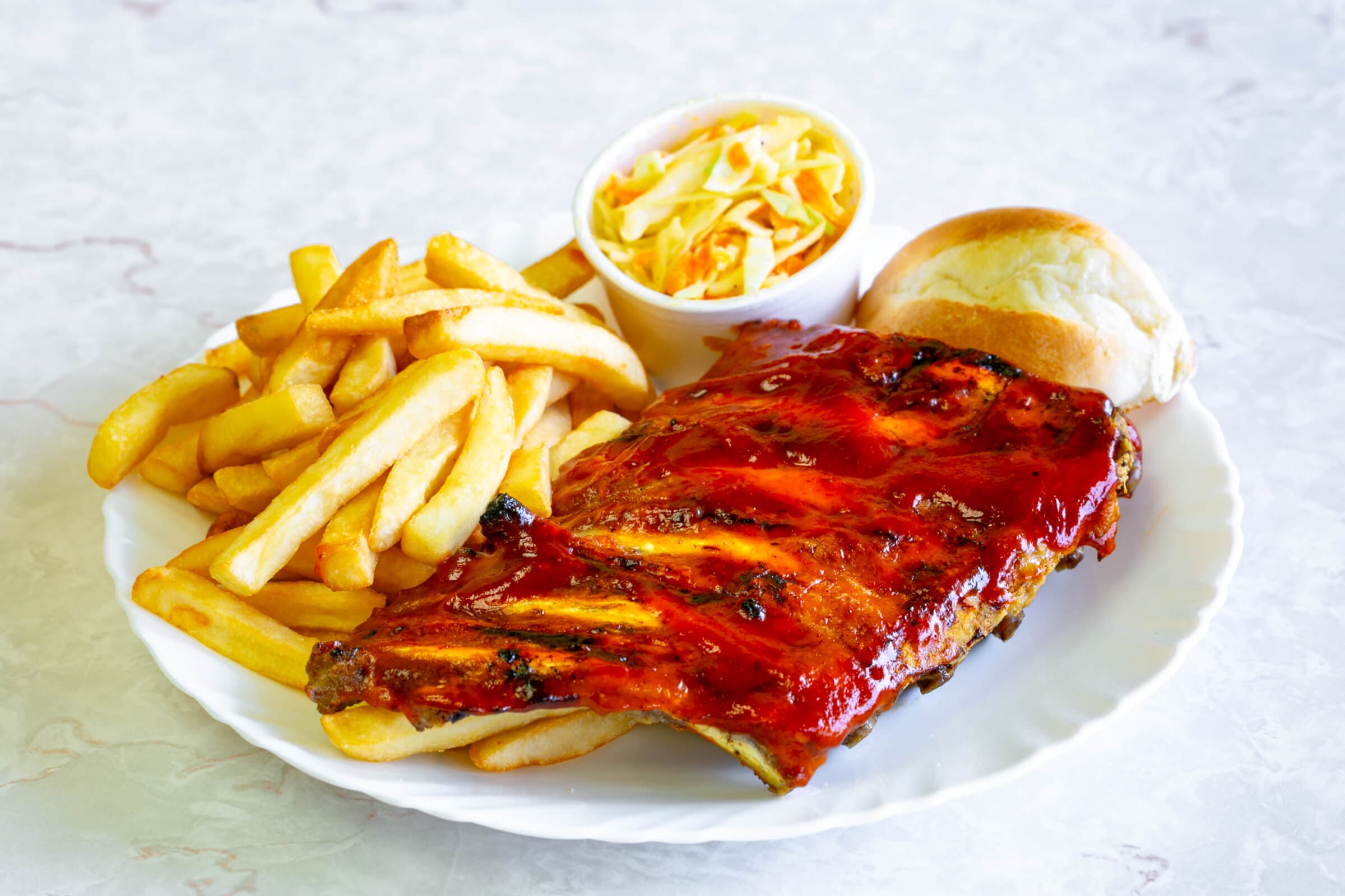 Half BBQ Back Ribs Dinner