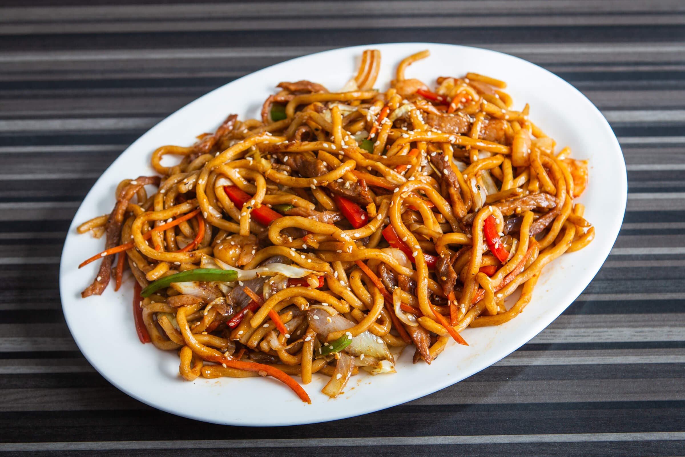 C91. Shanghai-Style Fried Noodles