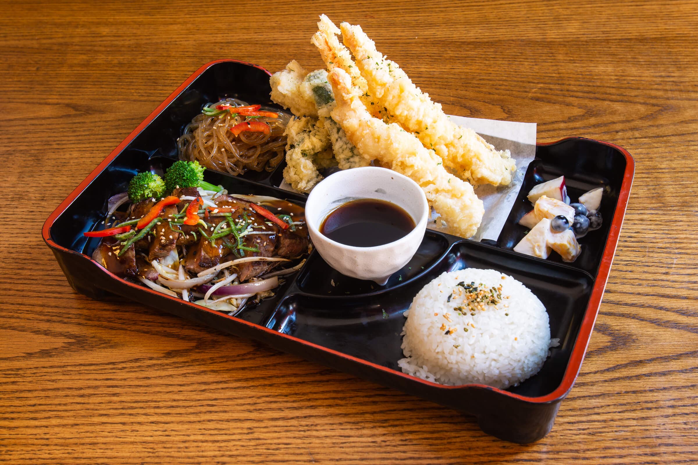 Teriyaki and Tempura Bento