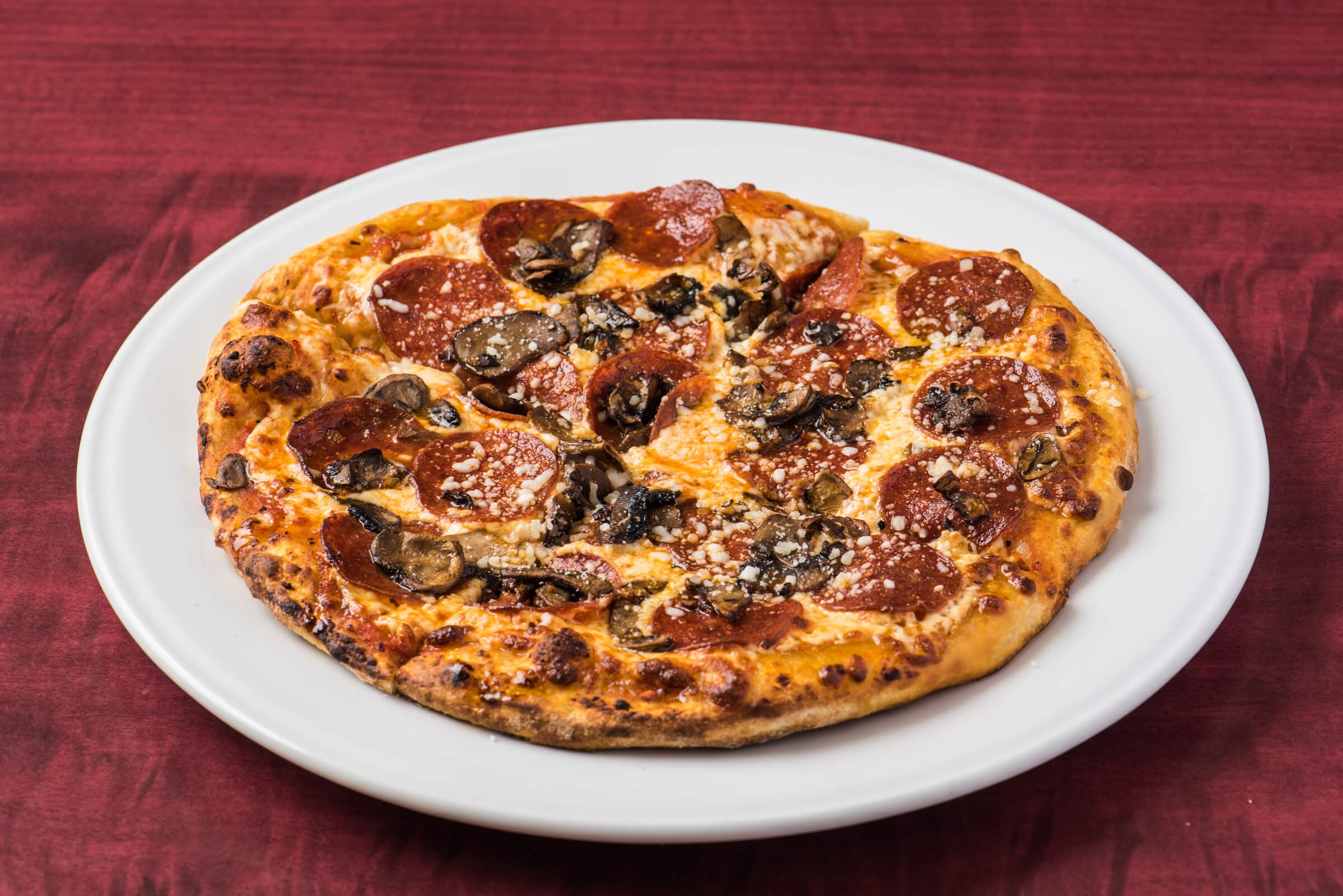 Pepperoni and Mushroom Pizza