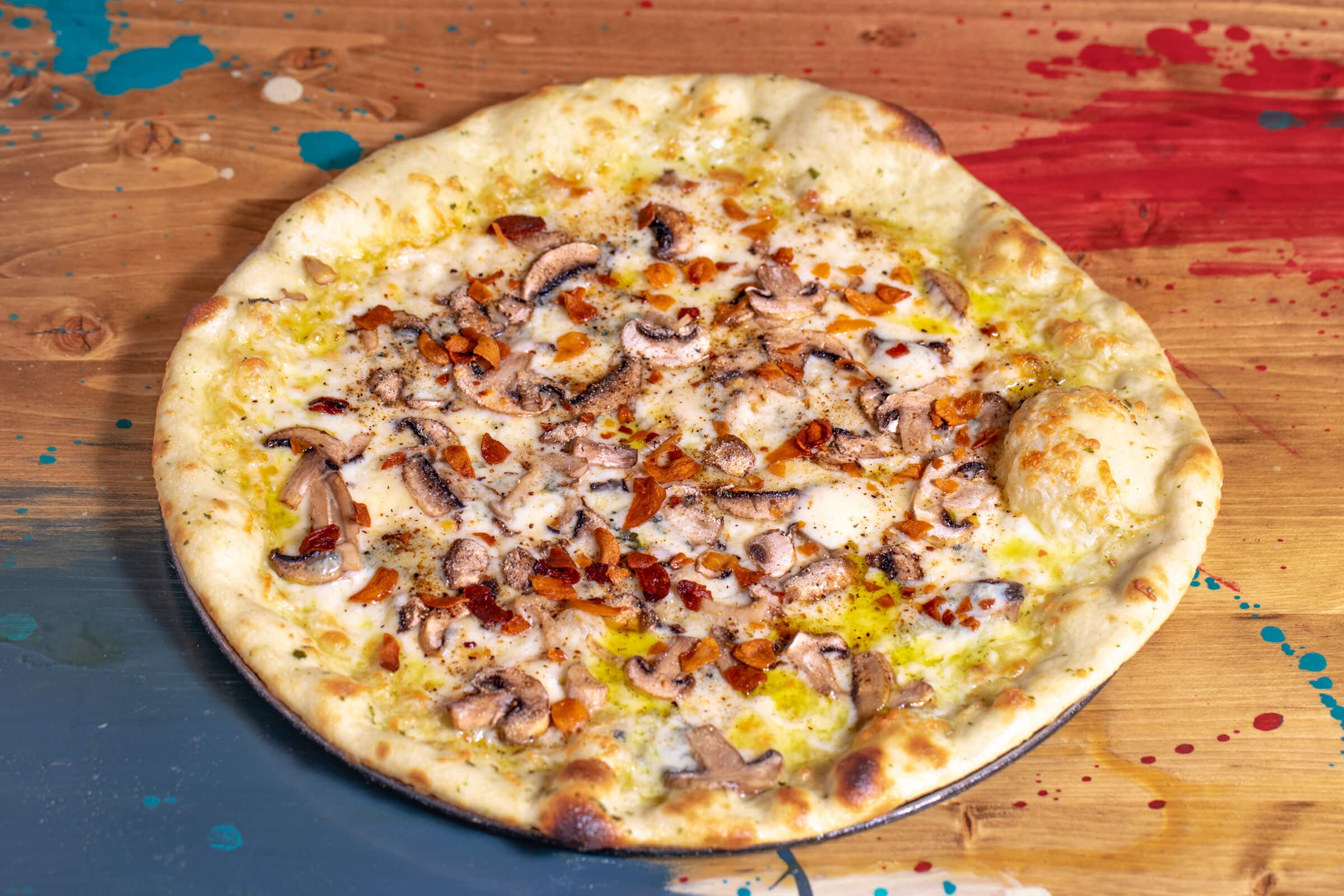 18" Mushroom Trio Pizza