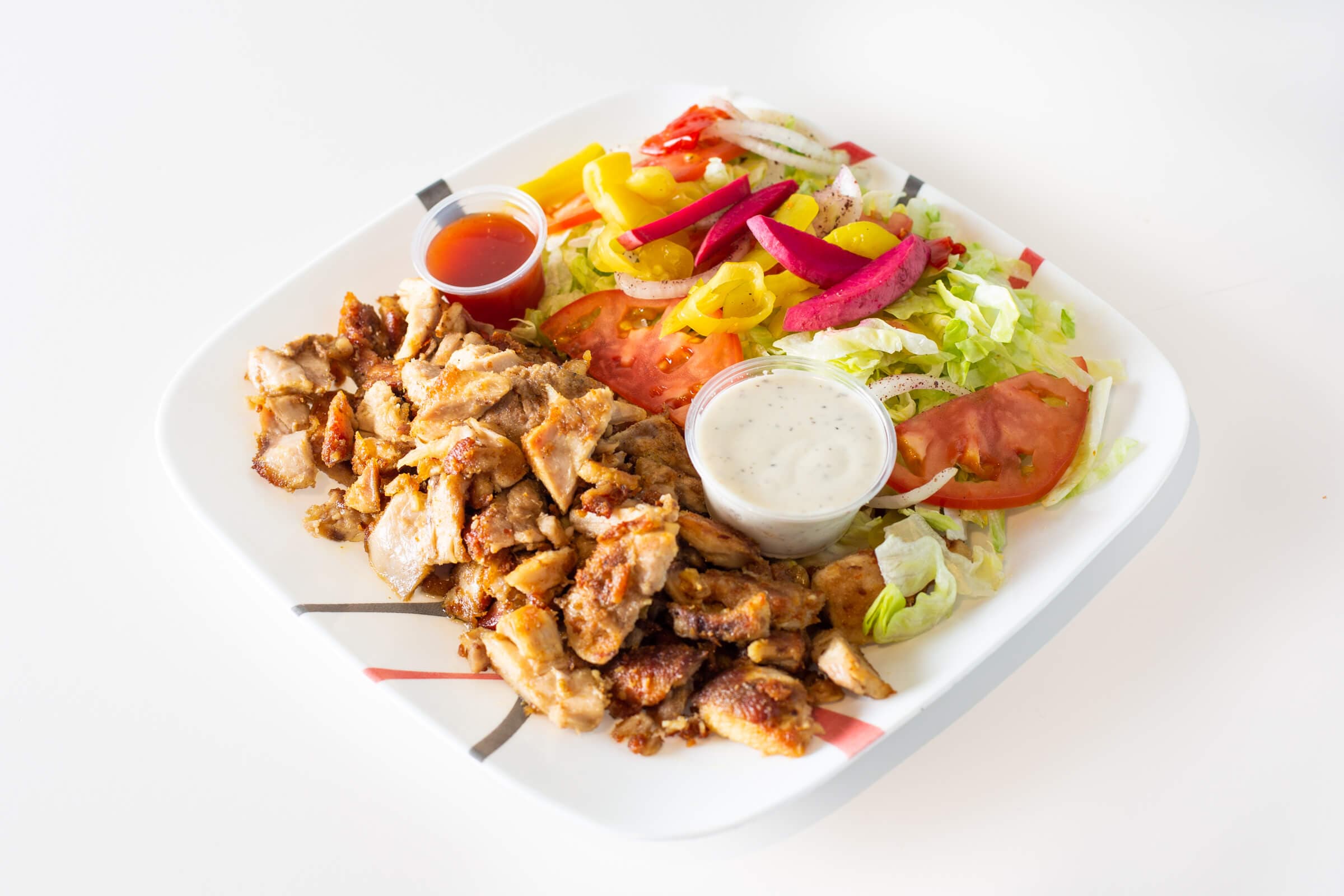 Chicken Shawarma Salad Plate