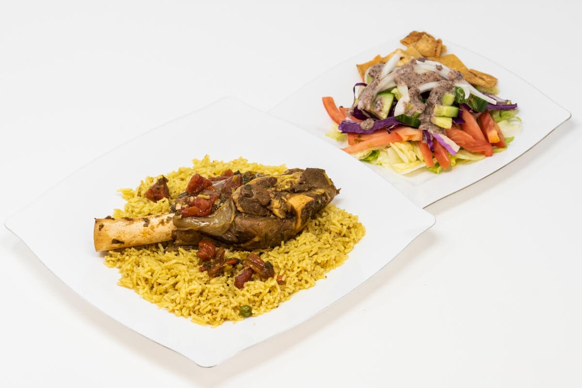 Spring Lamb Shank on Rice