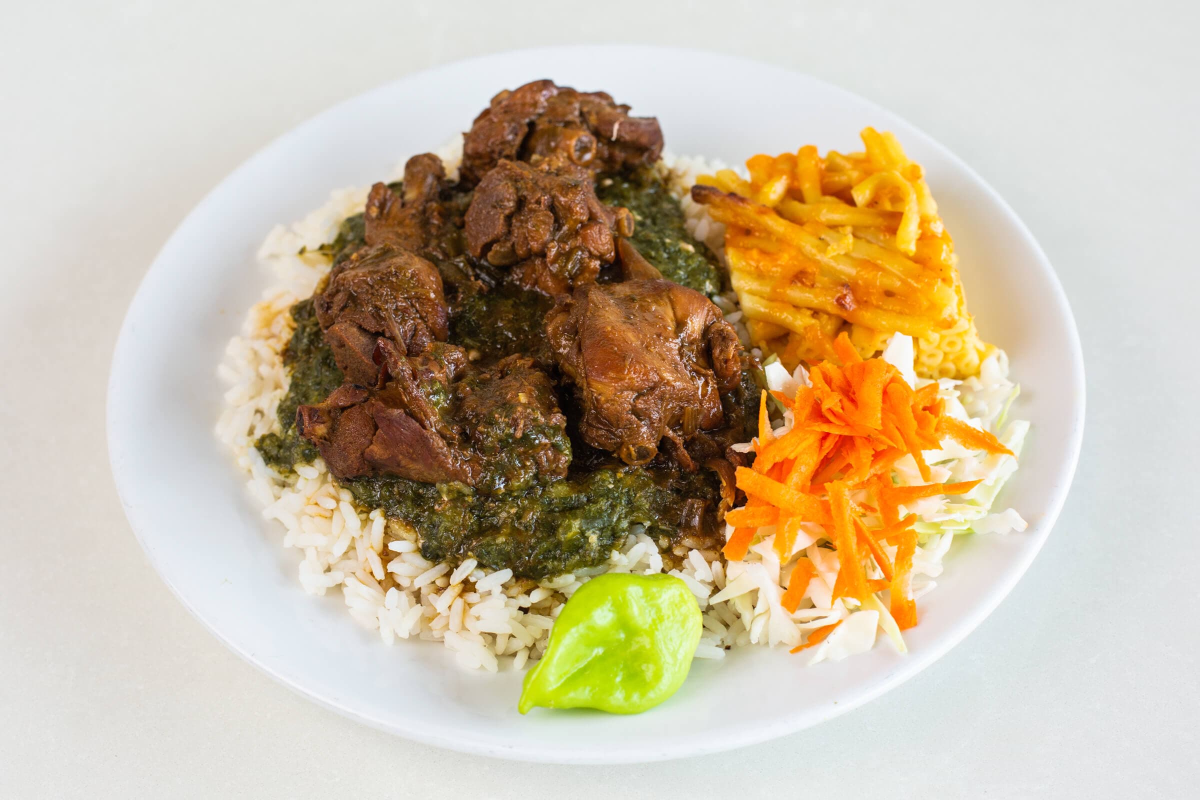 Callaloo Stew Chicken