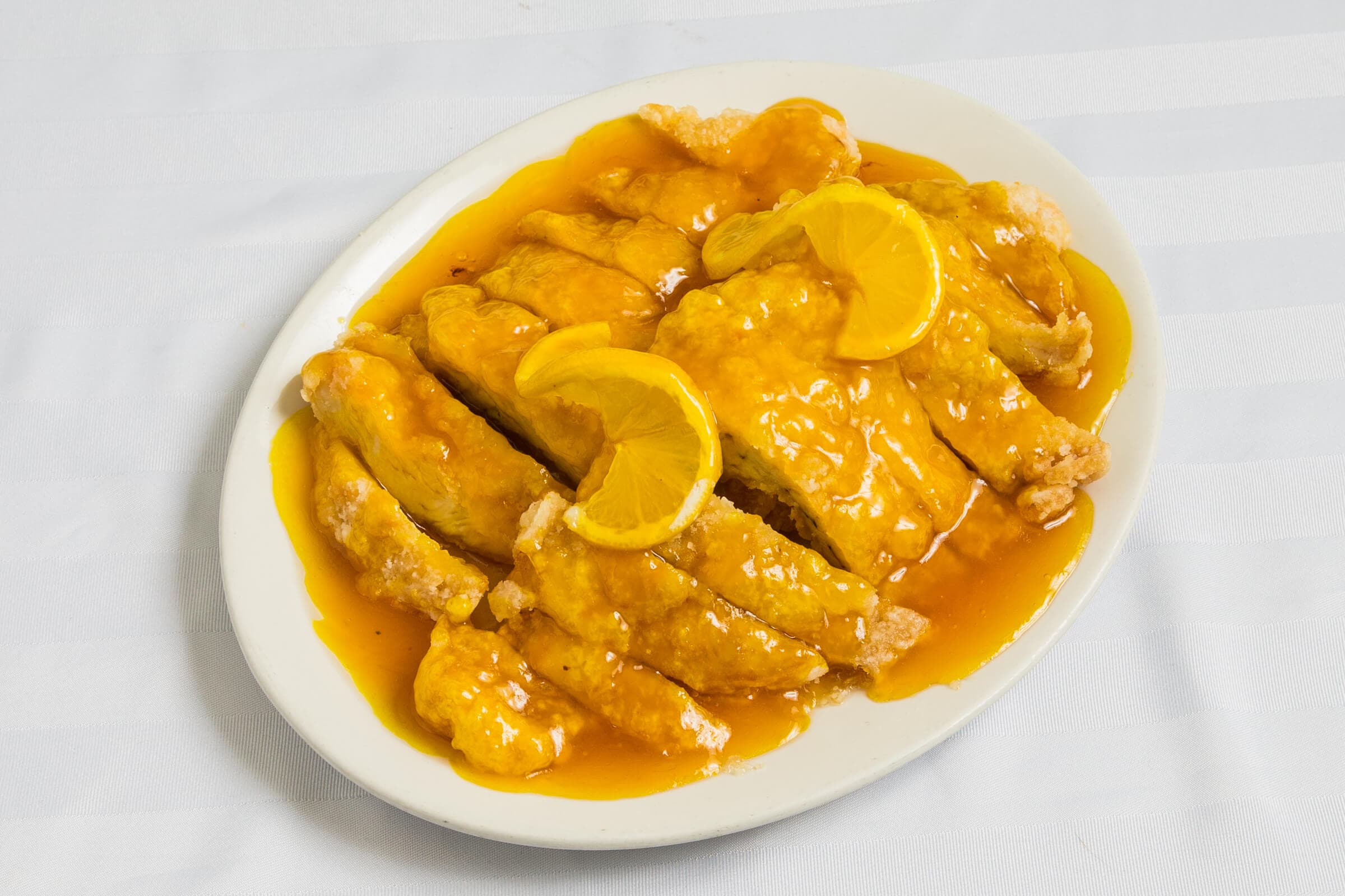 51. Chicken with Lemon Sauce 柠檬酥鸡