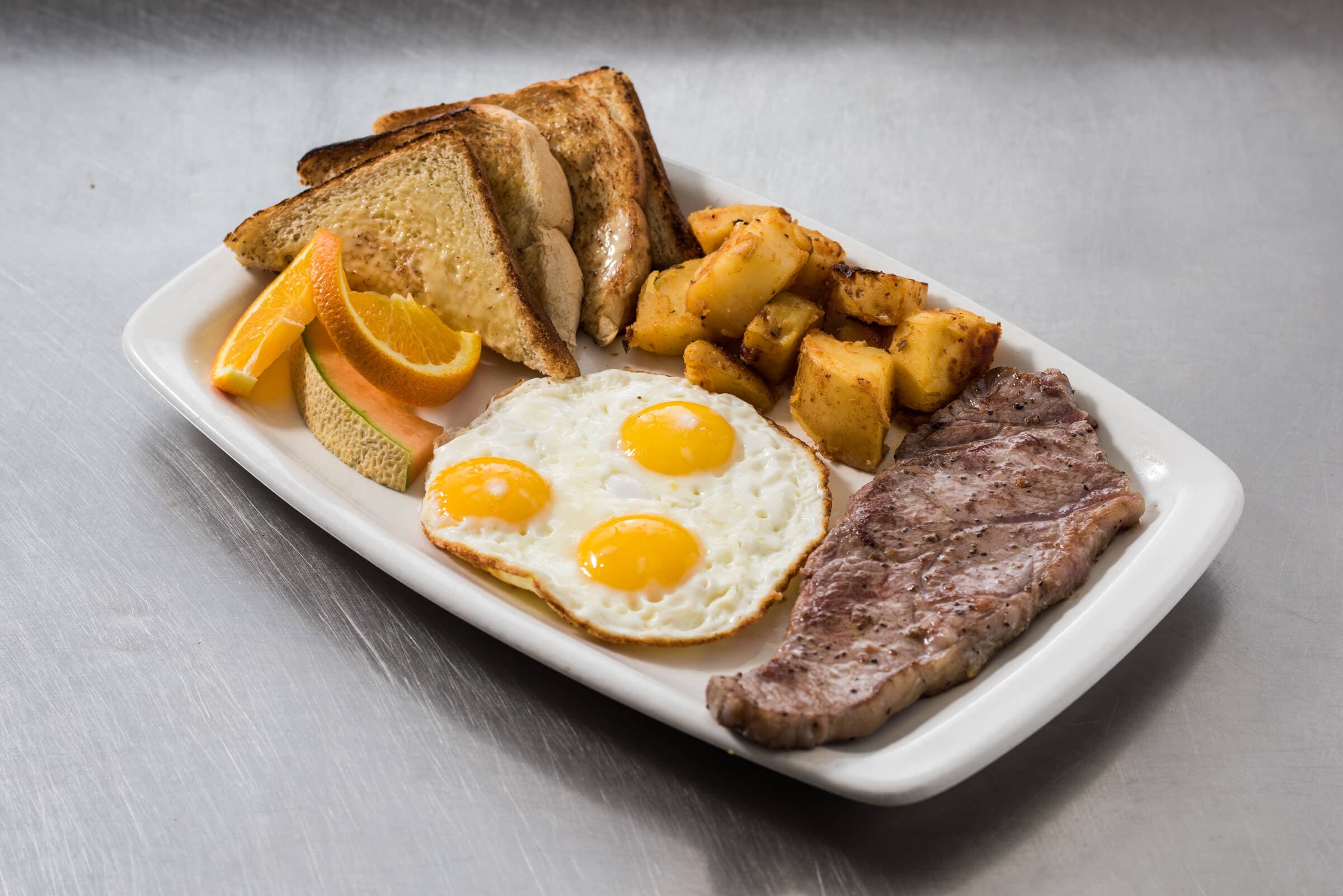 New York Striploin & Eggs