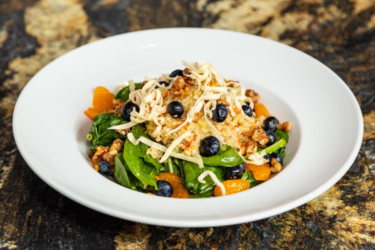 Berry Spinach Quinoa Salad