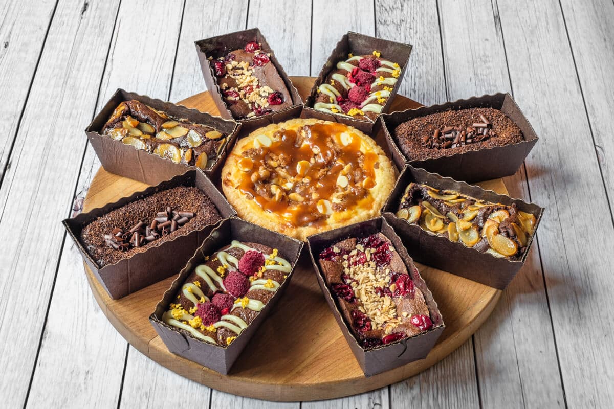 Six fondants mixtes au choix du chef (peut contenir des noix)